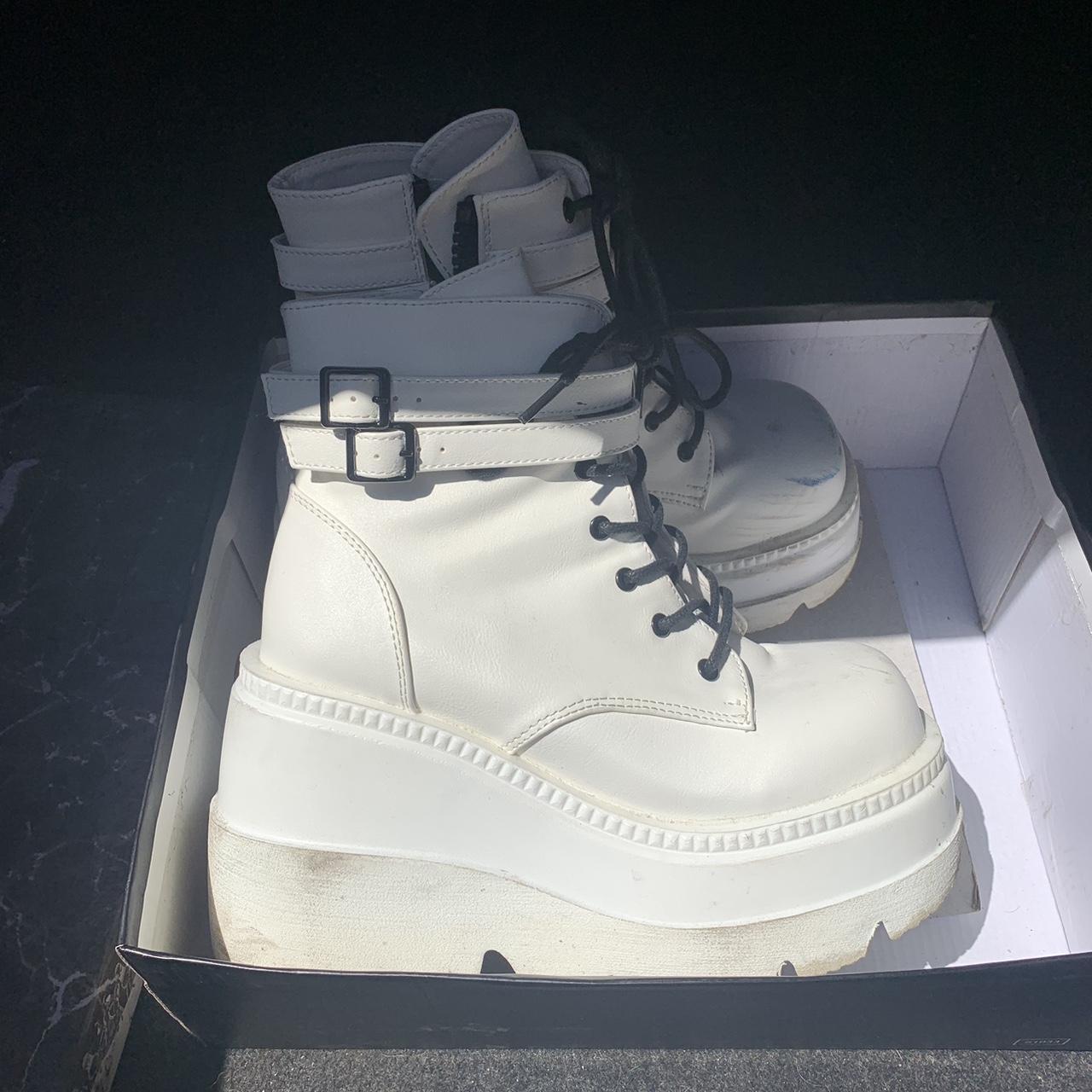 Demonia Women's White Footwear | Depop