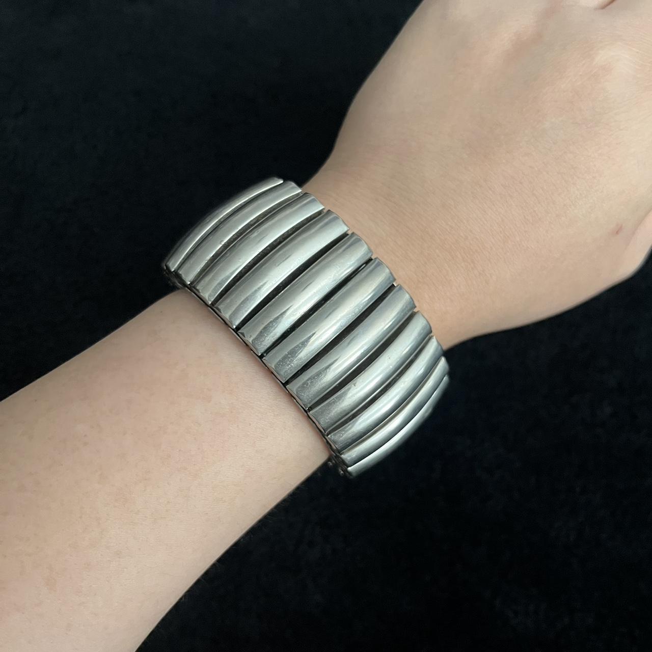 Vintage 1950s thick extension bracelet Stainless. Depop