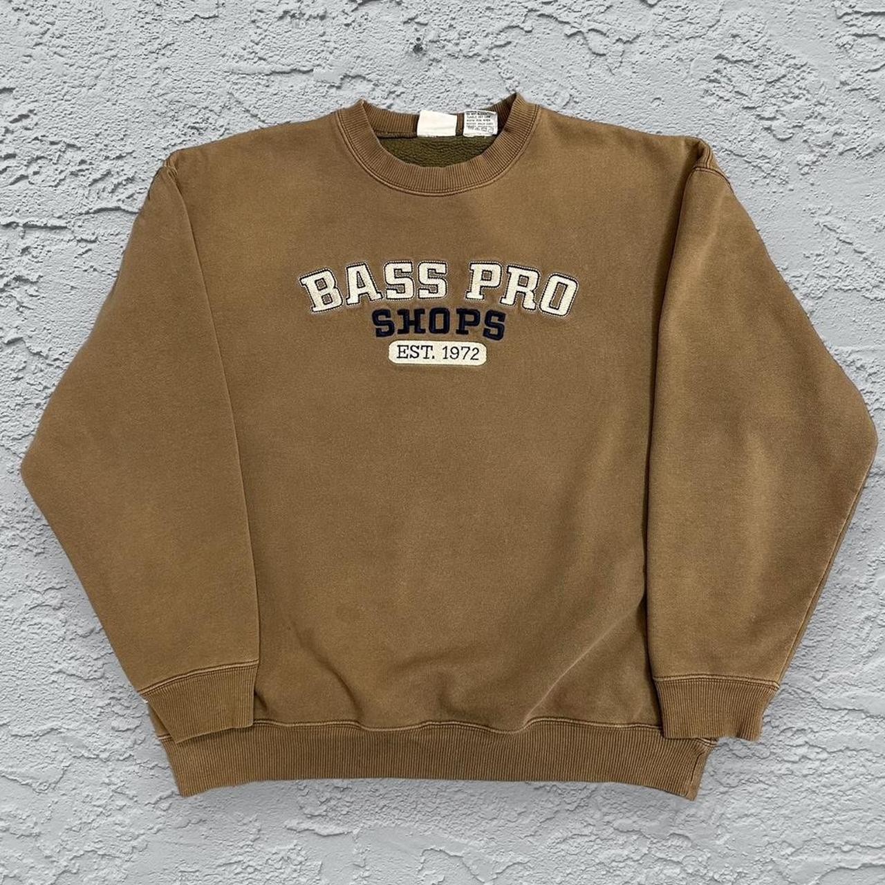 Vintage 90s Bass Pro Shop Heavyweight Sweater 26 Depop