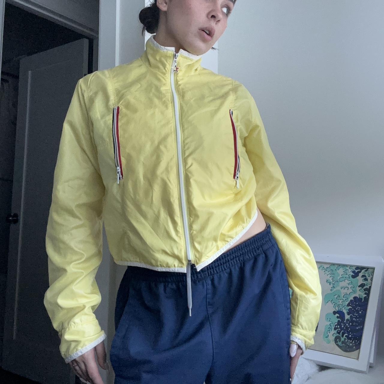 Yellow tommy hilfiger 2025 windbreaker womens