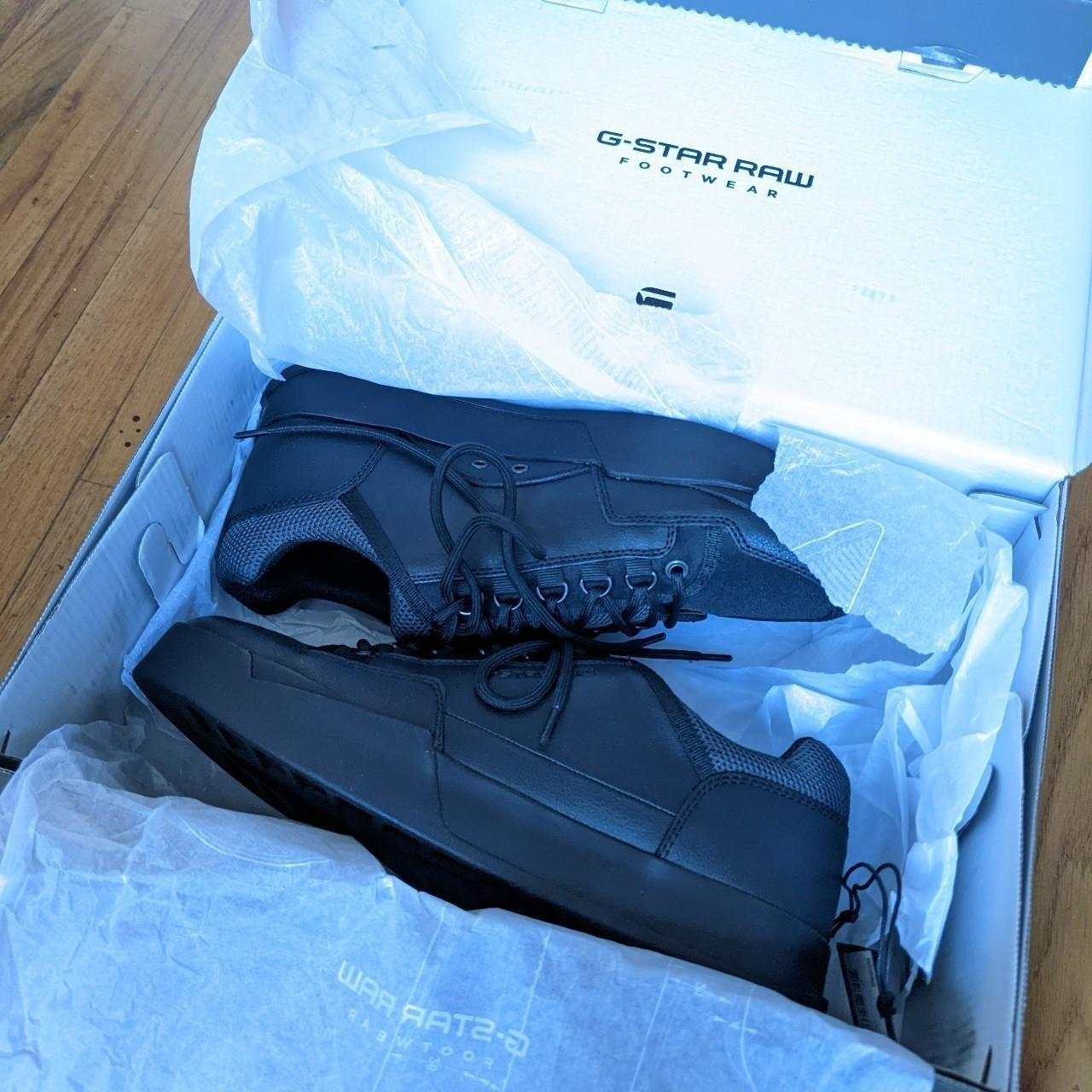 G Star Raw Rackam Vodan Low Sneakers in black Depop