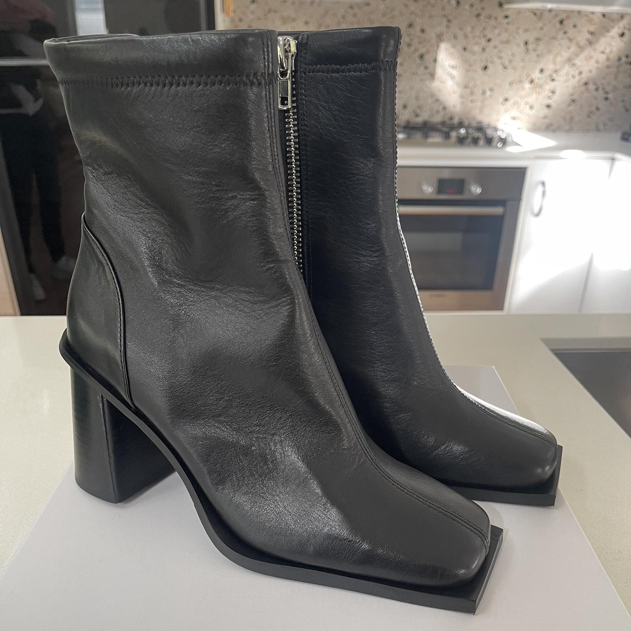 Never worn Jo Mercer square toe heel ankle boots. Depop