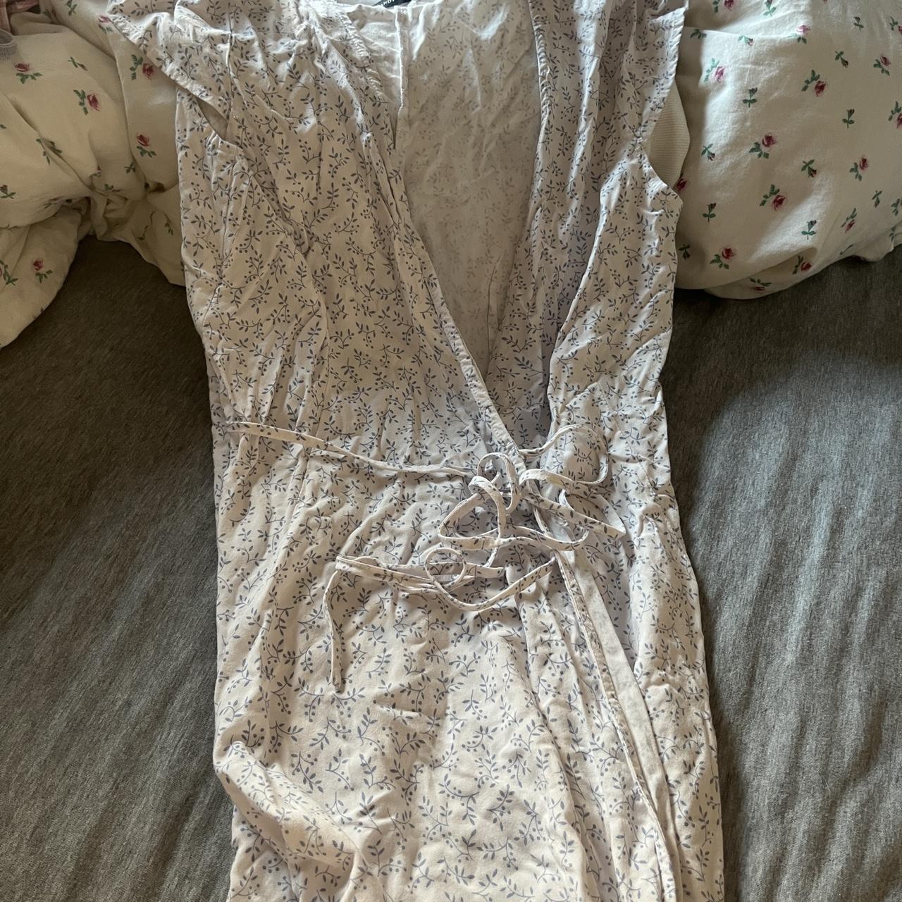 Brandy melville floral wrap dress Robbie dress Brand... Depop