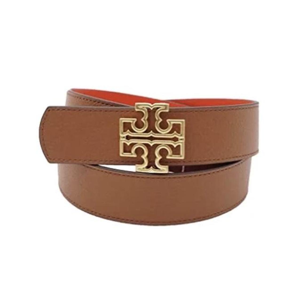 Tory Burch Women's Reversible Logo Leather Belt