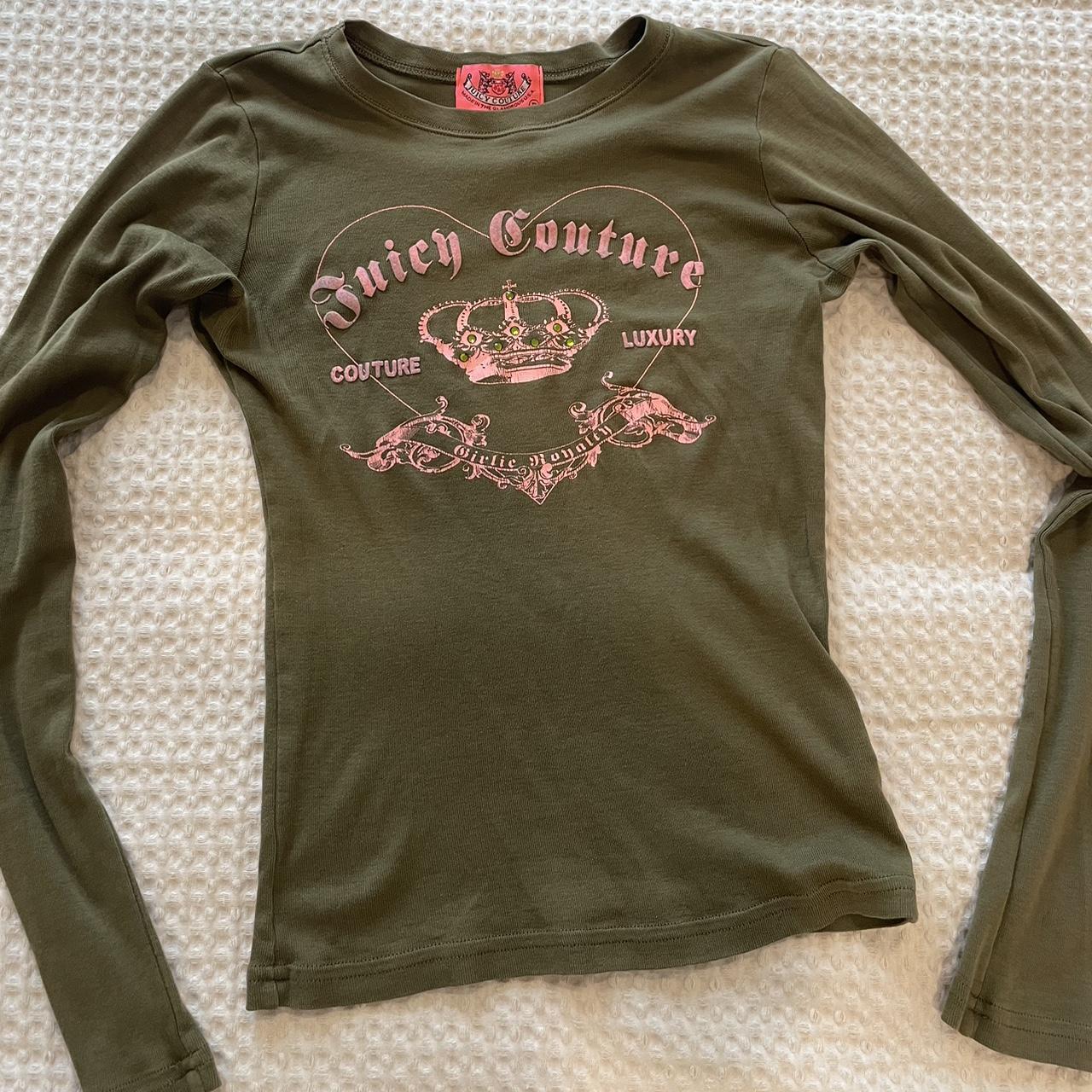 Authentic juicy couture xs long sleeve in amazing... - Depop