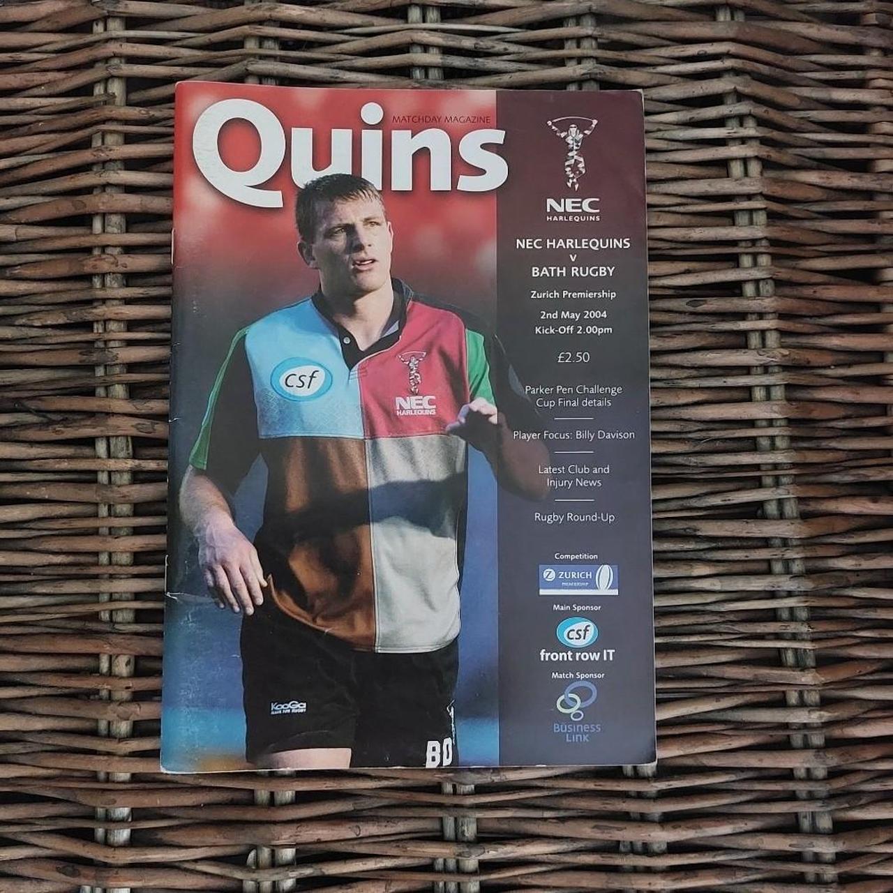 Harlequins V Bath Rugby Match Day Programme... - Depop