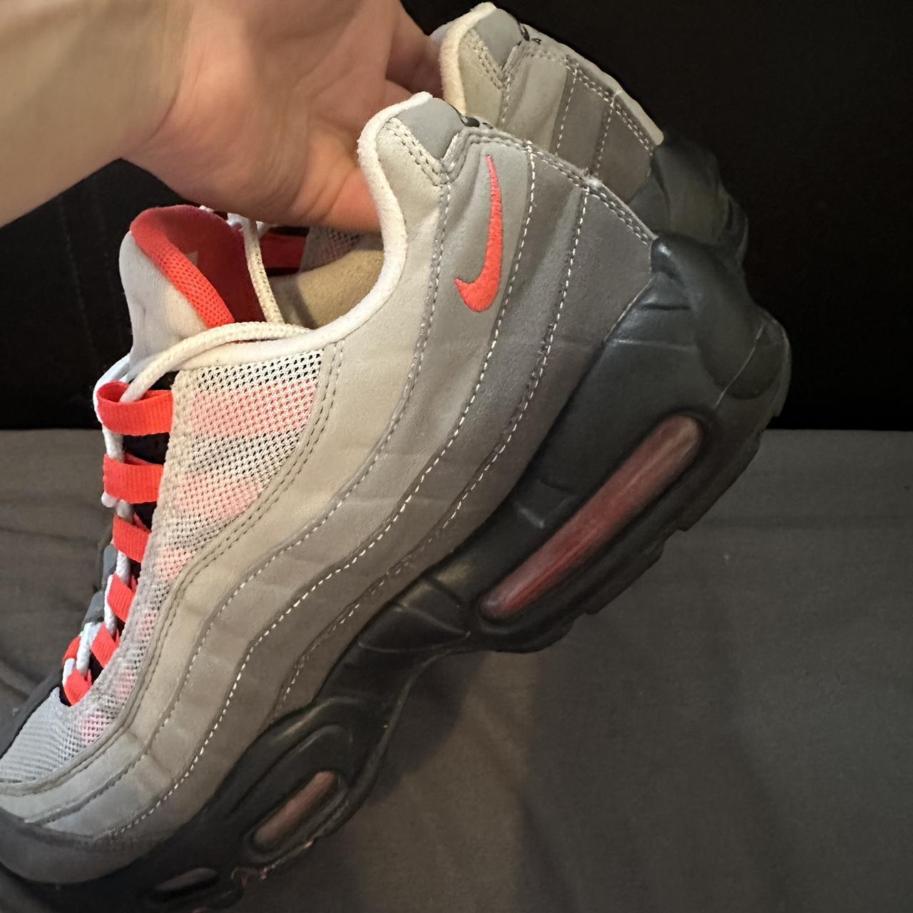 mens nike air max 95 solar red