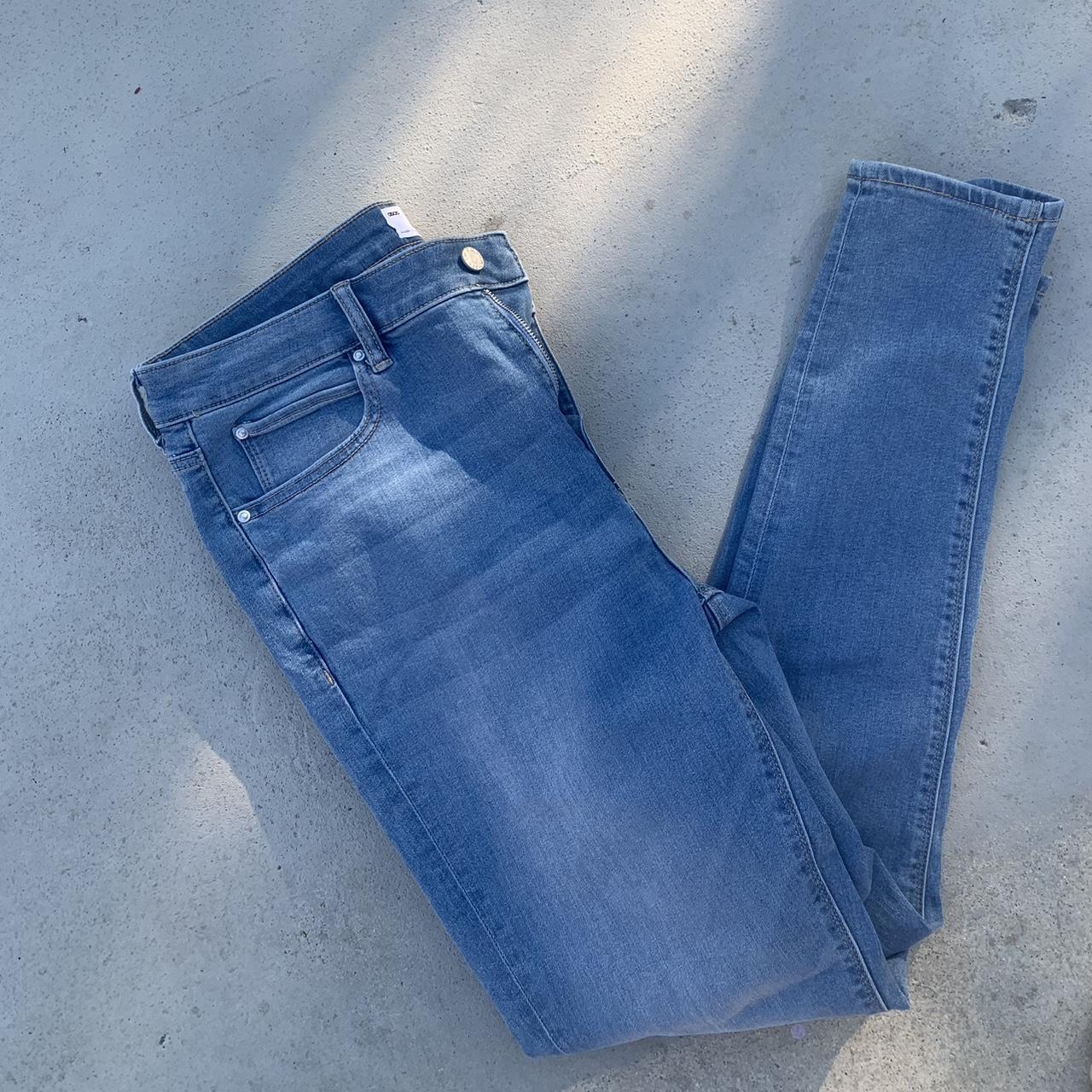 New Look Super Skinny Jeans Light Blue Mens Size... - Depop