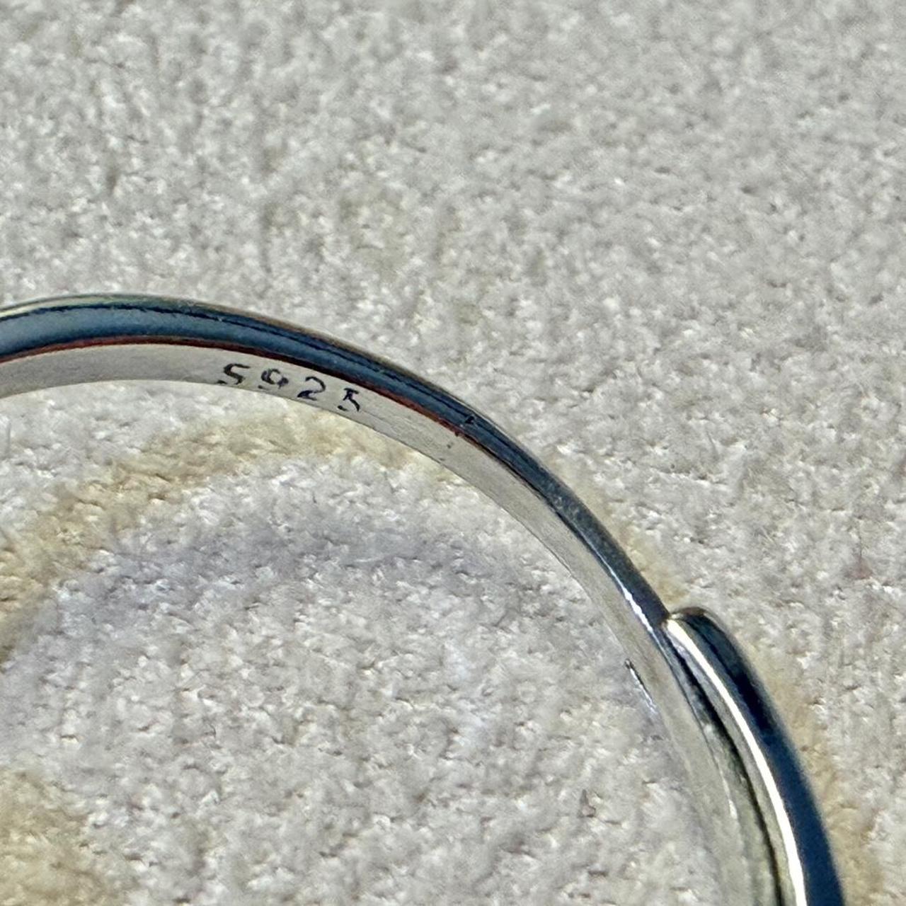 Women's Ring - Silver/Multi – Opal ring with diam… - image 3