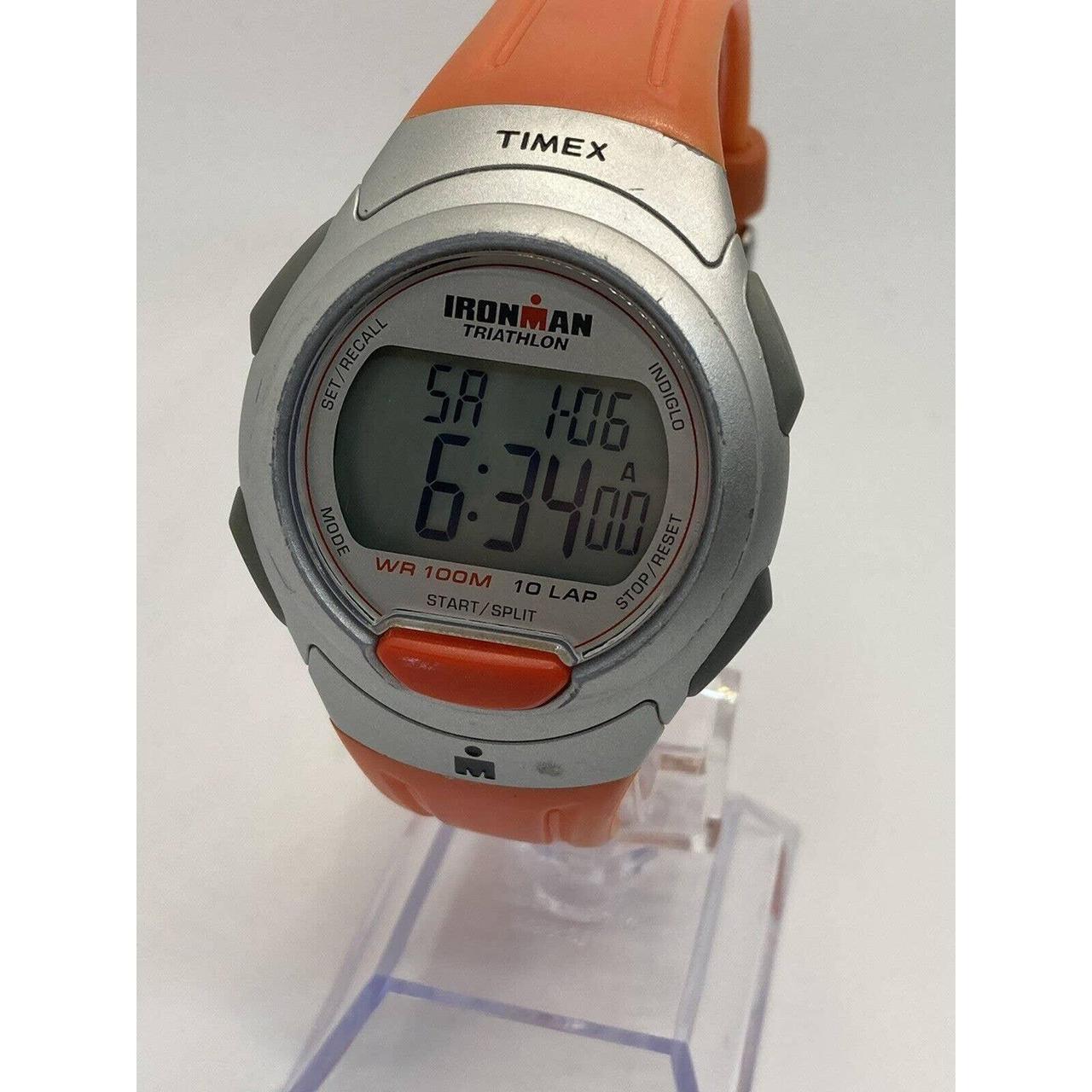 Timex IronMan Triathlon unisex orange band Digital Depop