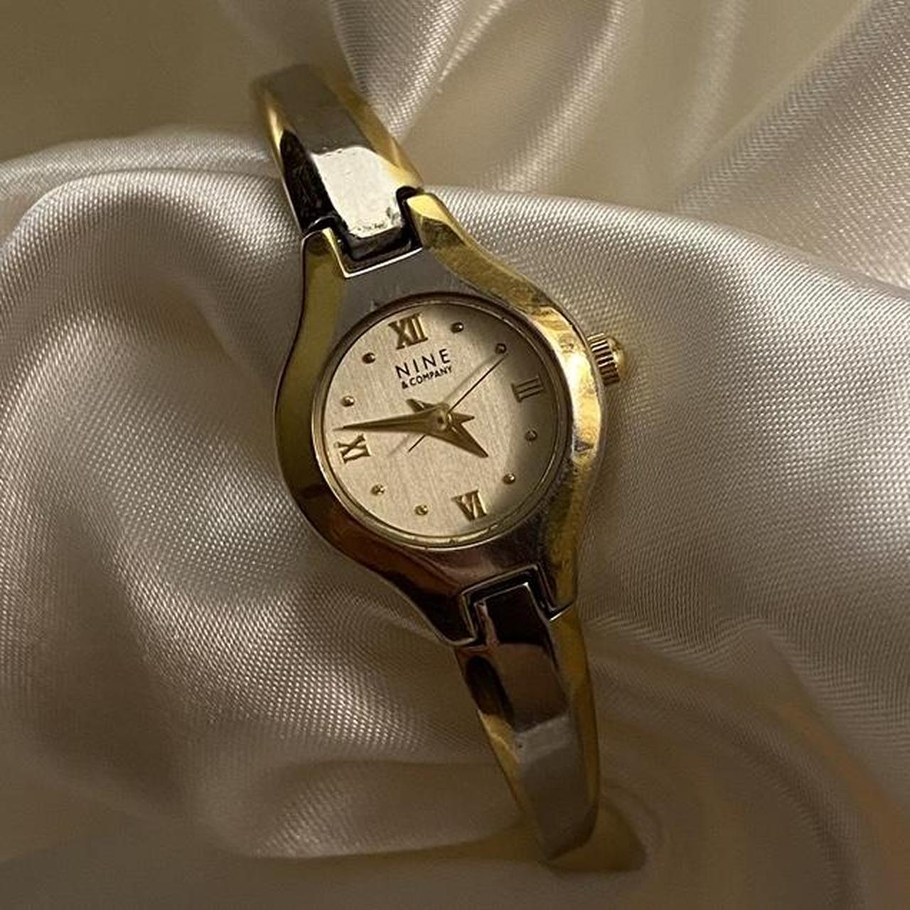 Beautiful Analogue Gold and Silver Tone Watch Depop