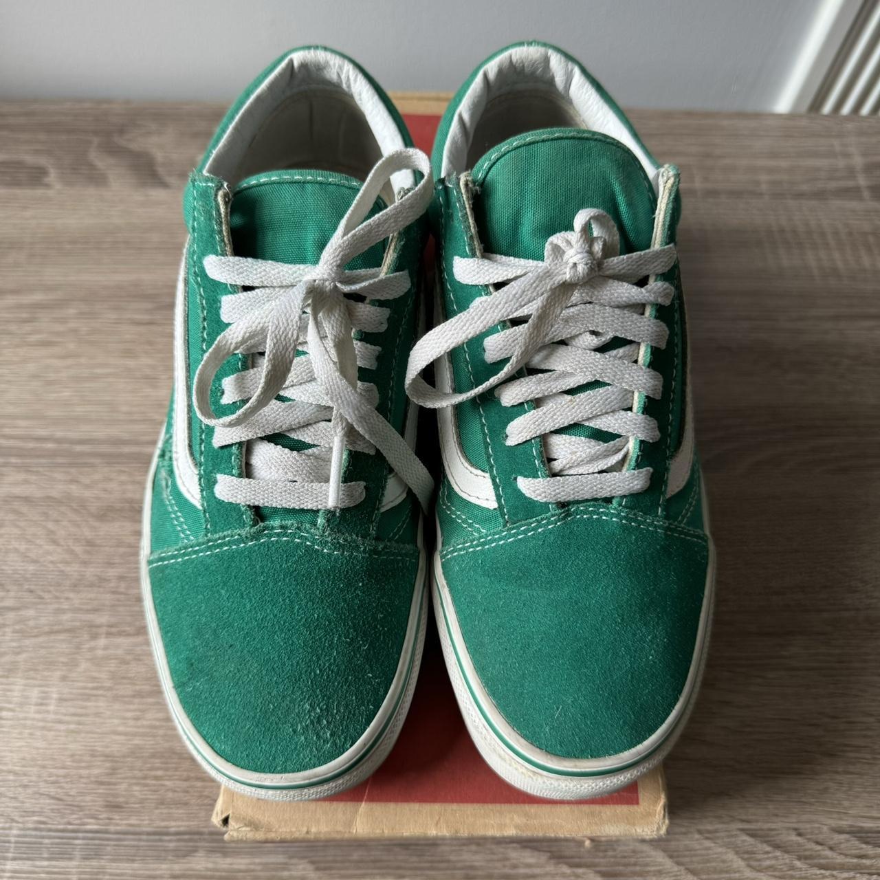 Green vans trainers best sale