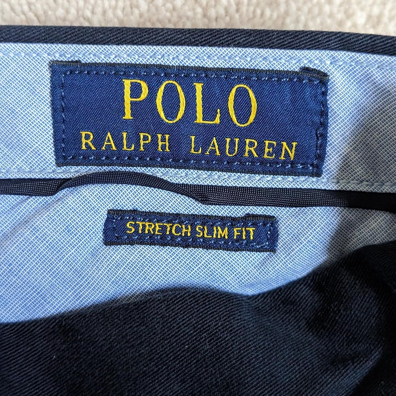 Polo Ralph Lauren Men's Navy and Black Trousers | Depop