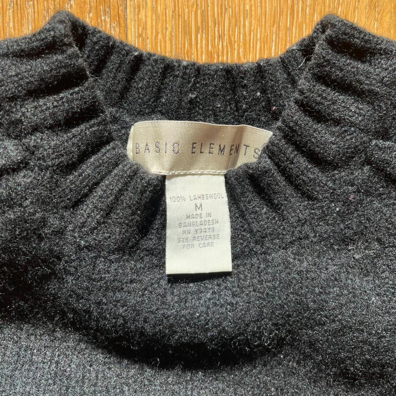 Element Women's Sweater - Black - M – Basic Eleme… - image 2