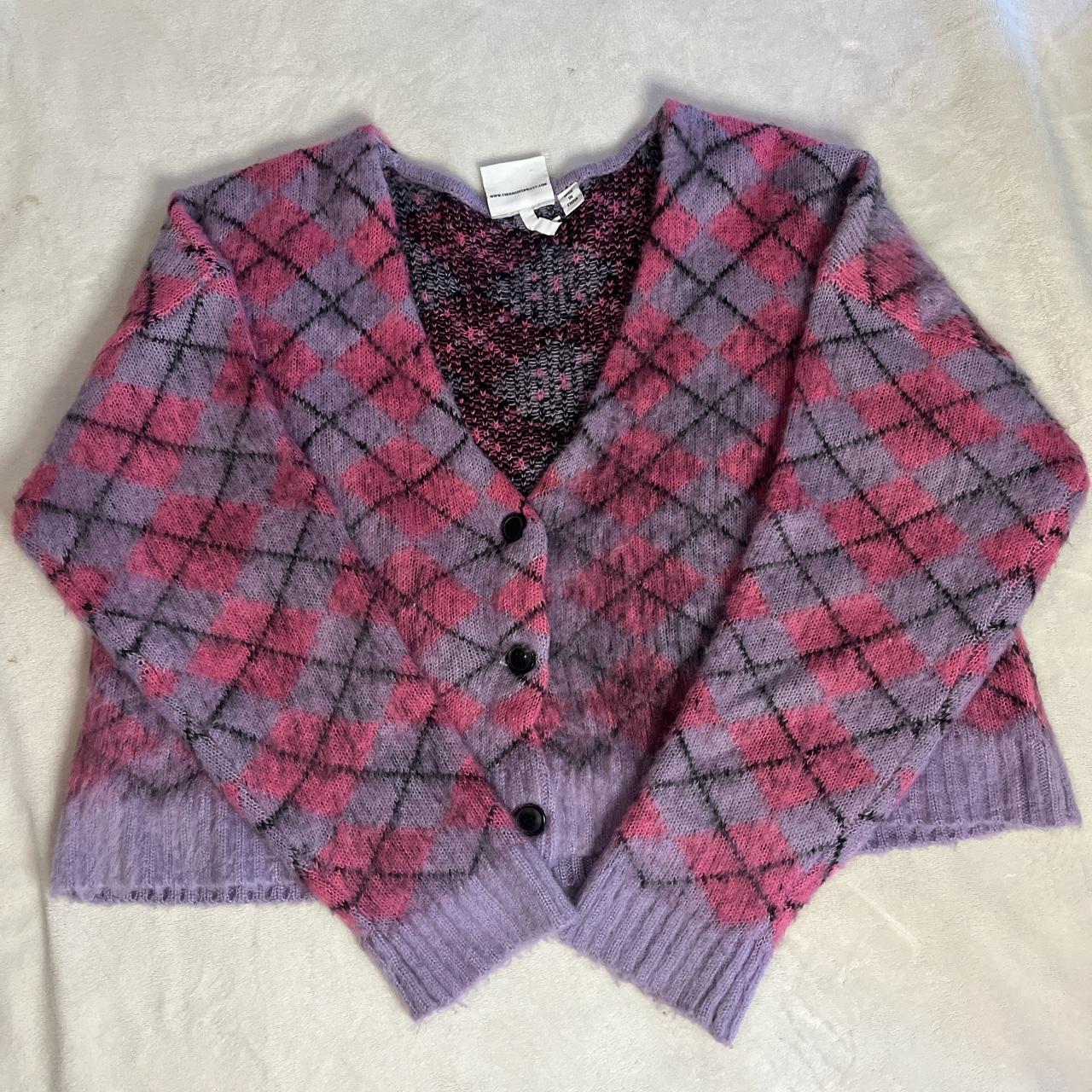 The Ragged Priest Women's Purple and Pink Cardigan (3)