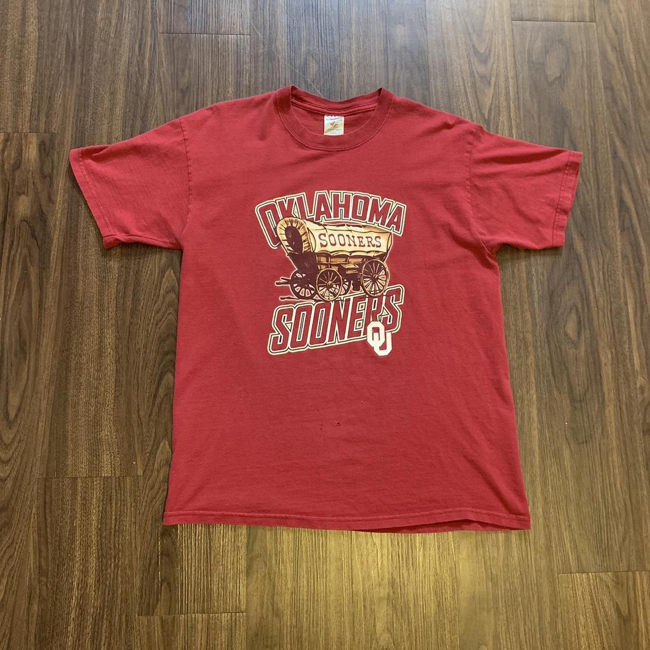 Y2K Oklahoma Sooners graphic tee, Size Large.... - Depop