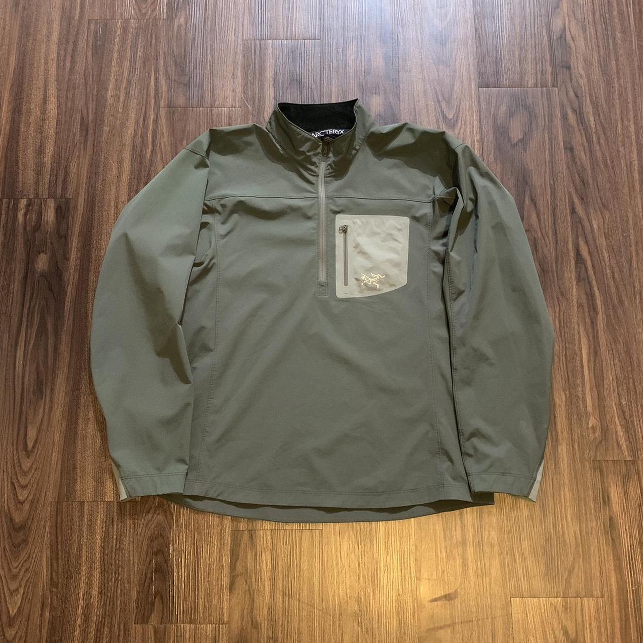 Arc’teryx forest green mid layer jacket, Size Large.... - Depop