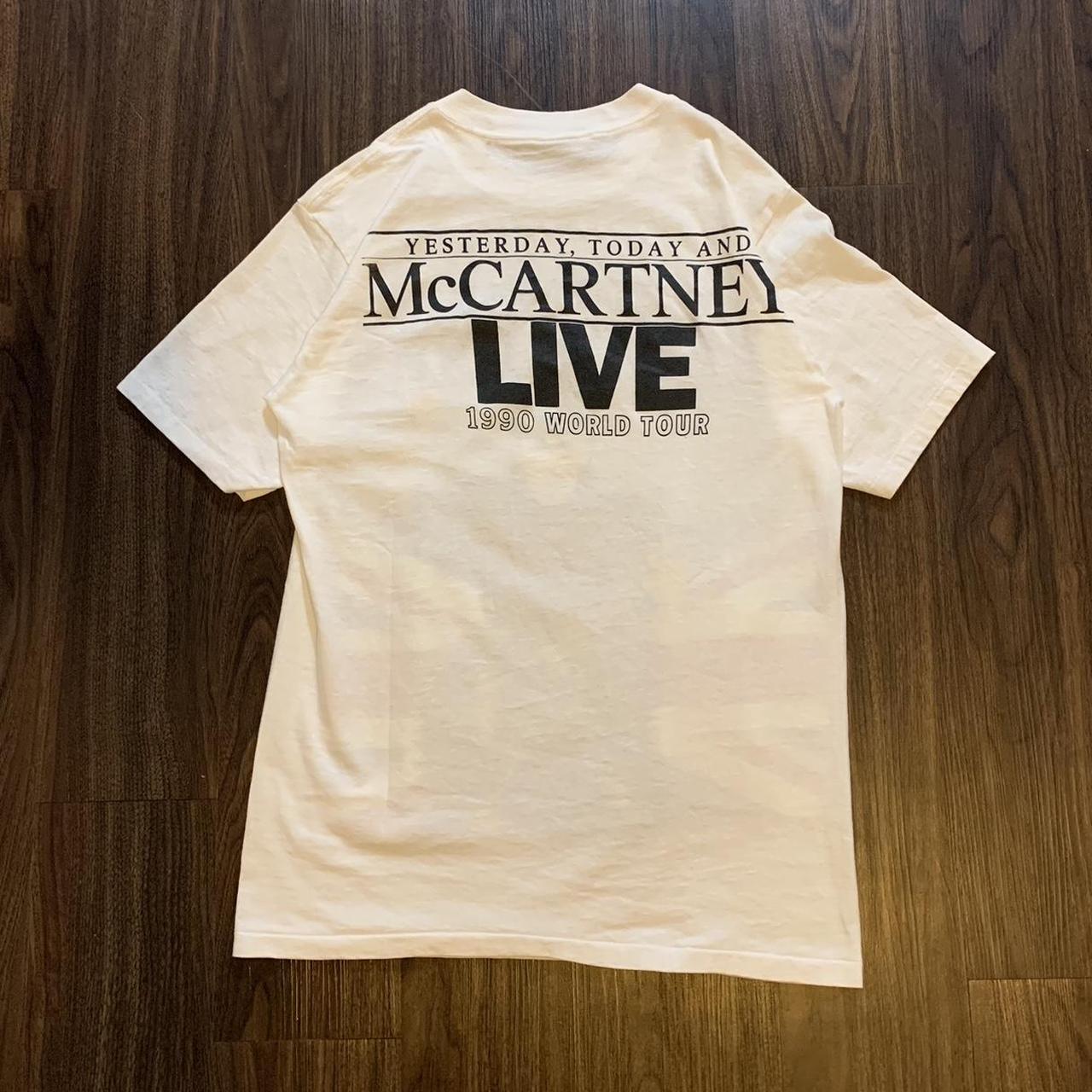 1990 Paul McCartney World Tour graphic band tee,... - Depop