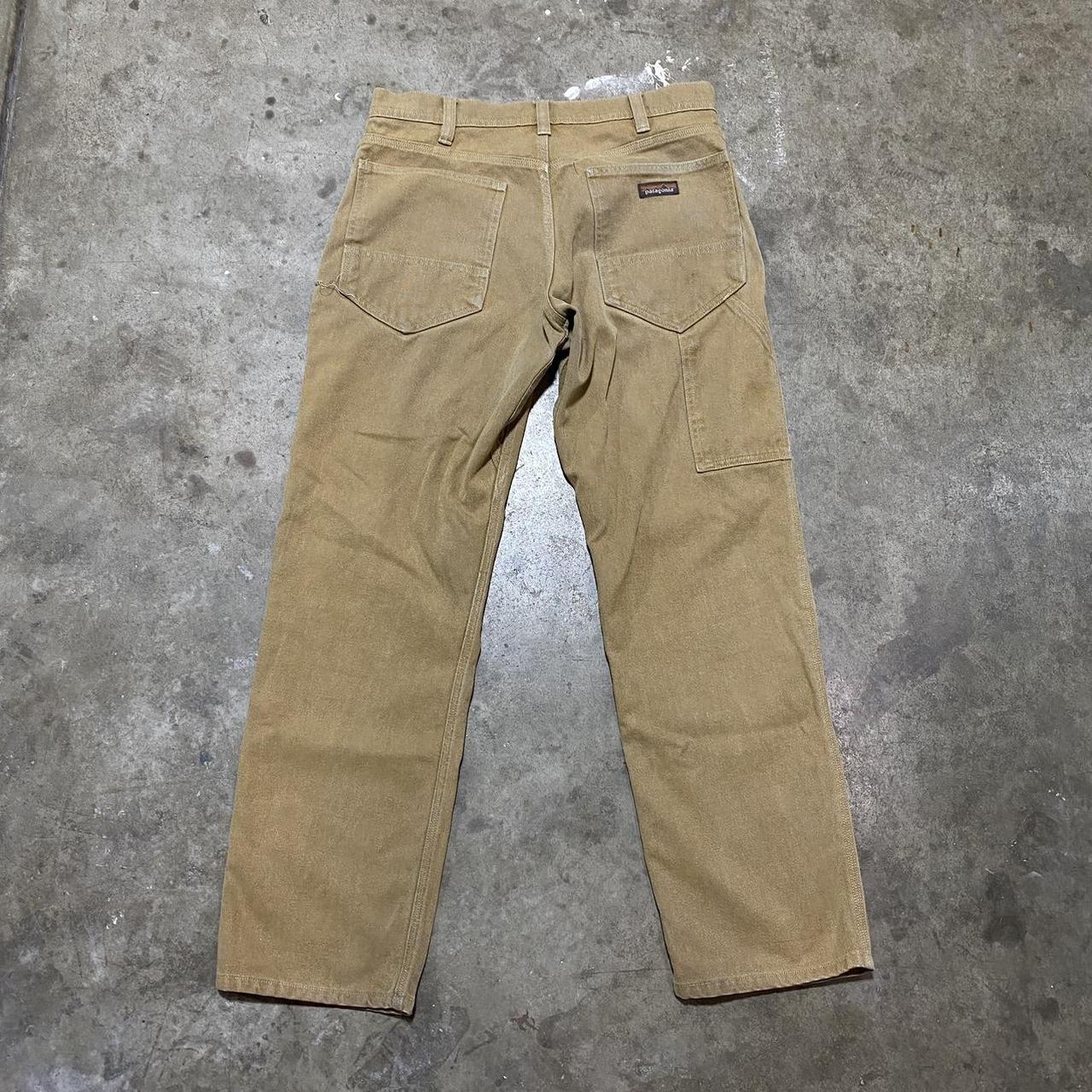 Vintage Patagonia Carpenter Khaki Pants Condition:... - Depop