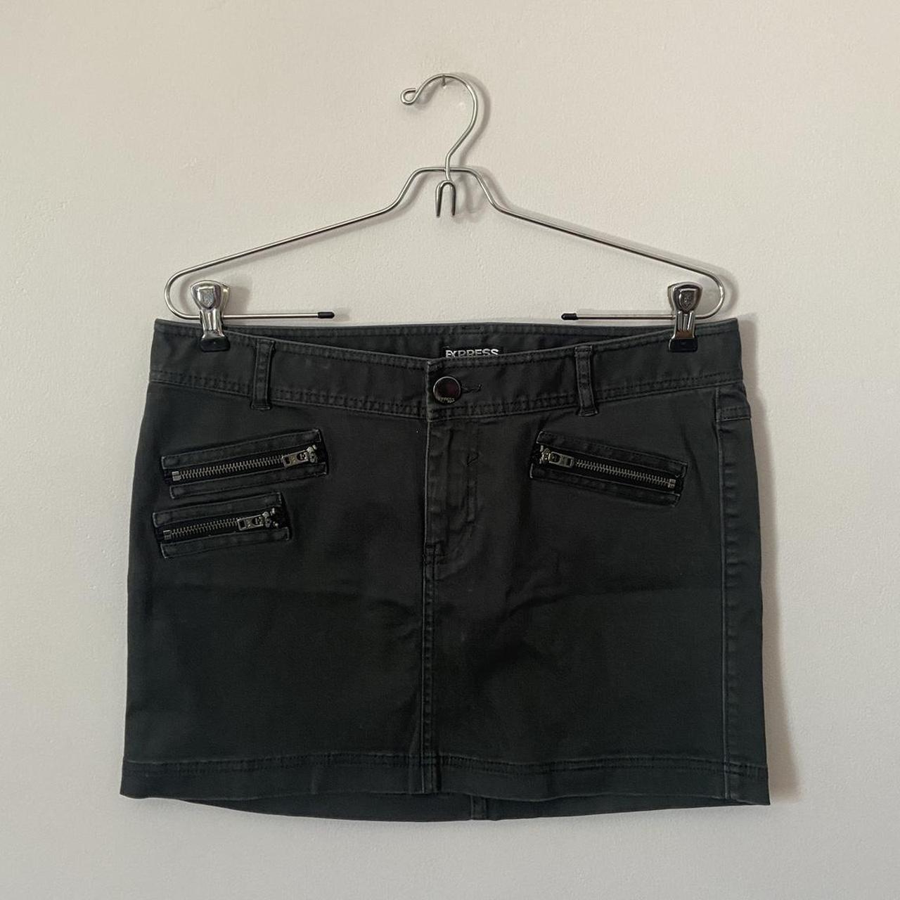 Express Women's Skirt Grey 10 – express black mini skirt with