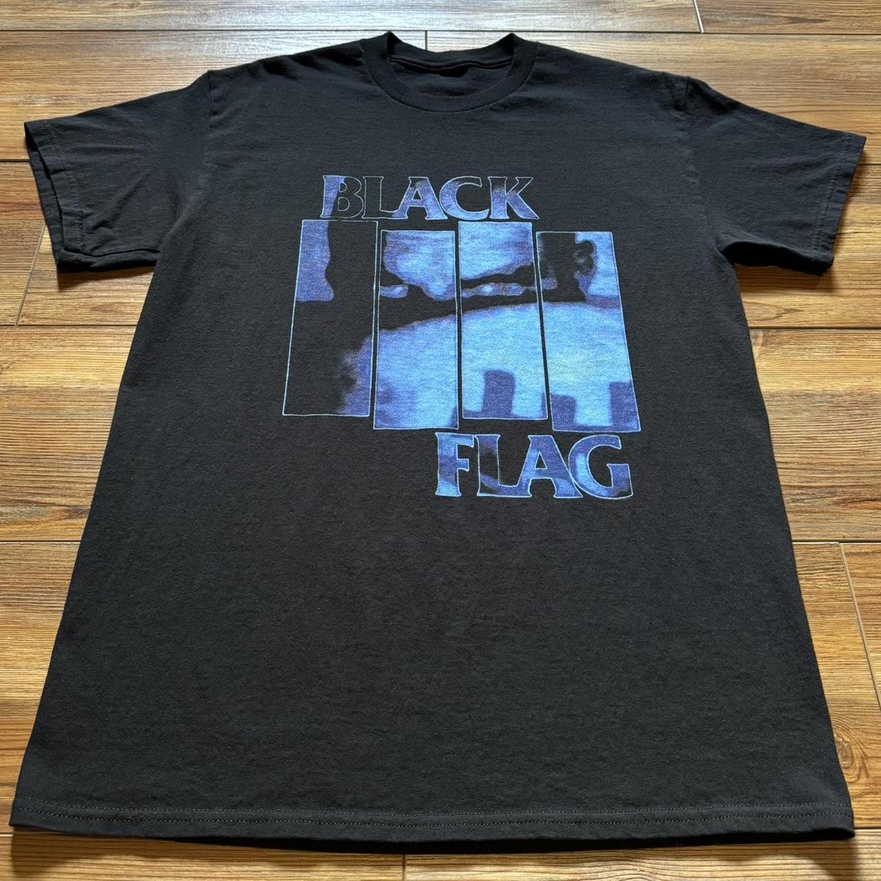 Vintage Y2K Black Flag Band T Shirt size men’s... Depop