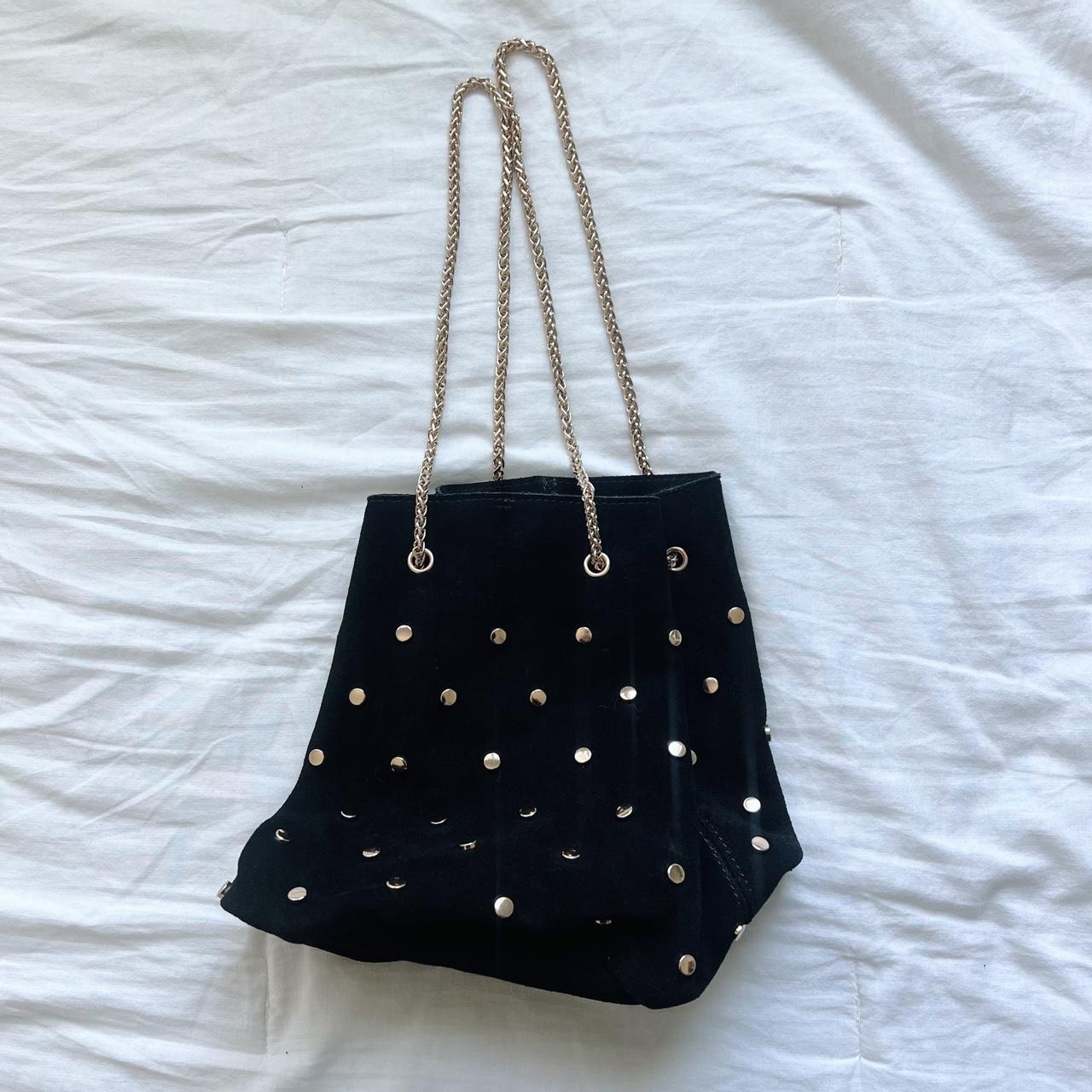 Gold Polka Dots Bucket Bag