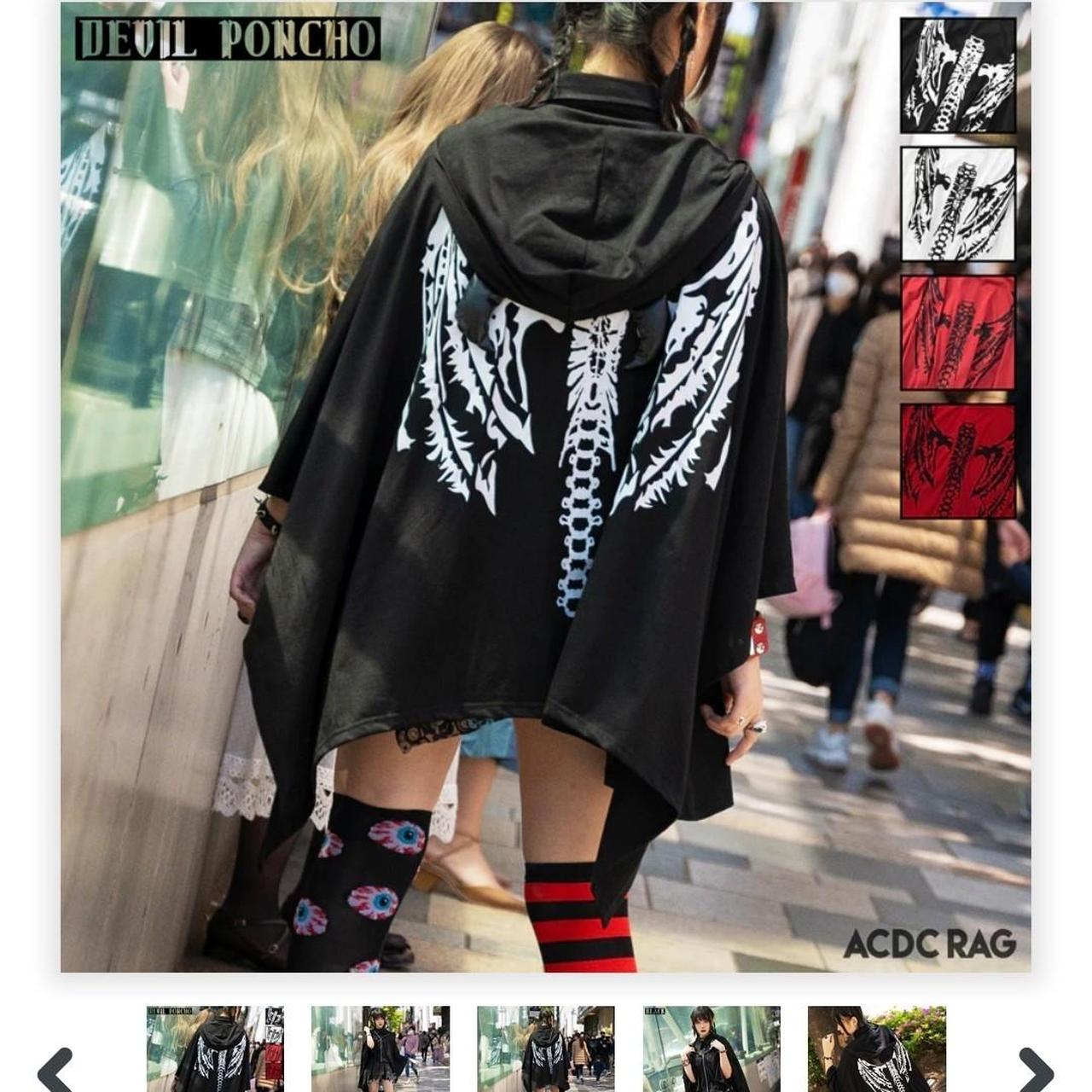 acdc rag devil poncho wore once, like new I AM OUT... - Depop