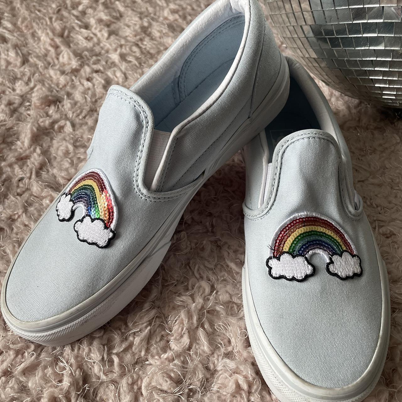 Rainbow vans for sales kids