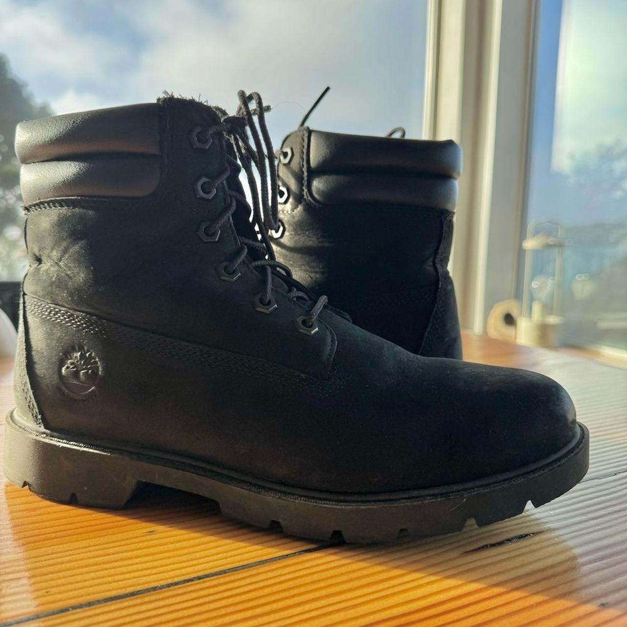 Timberland Women's Lace up Boots Black/Black US 10 – Stylish