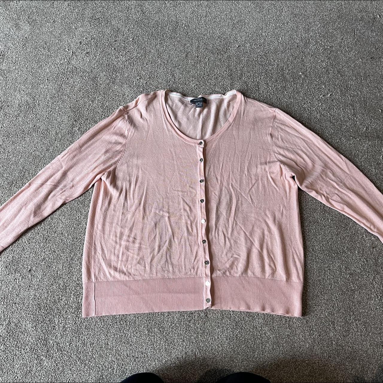 Primark Pink Cardigan. Button Up Cardigan Size. Depop