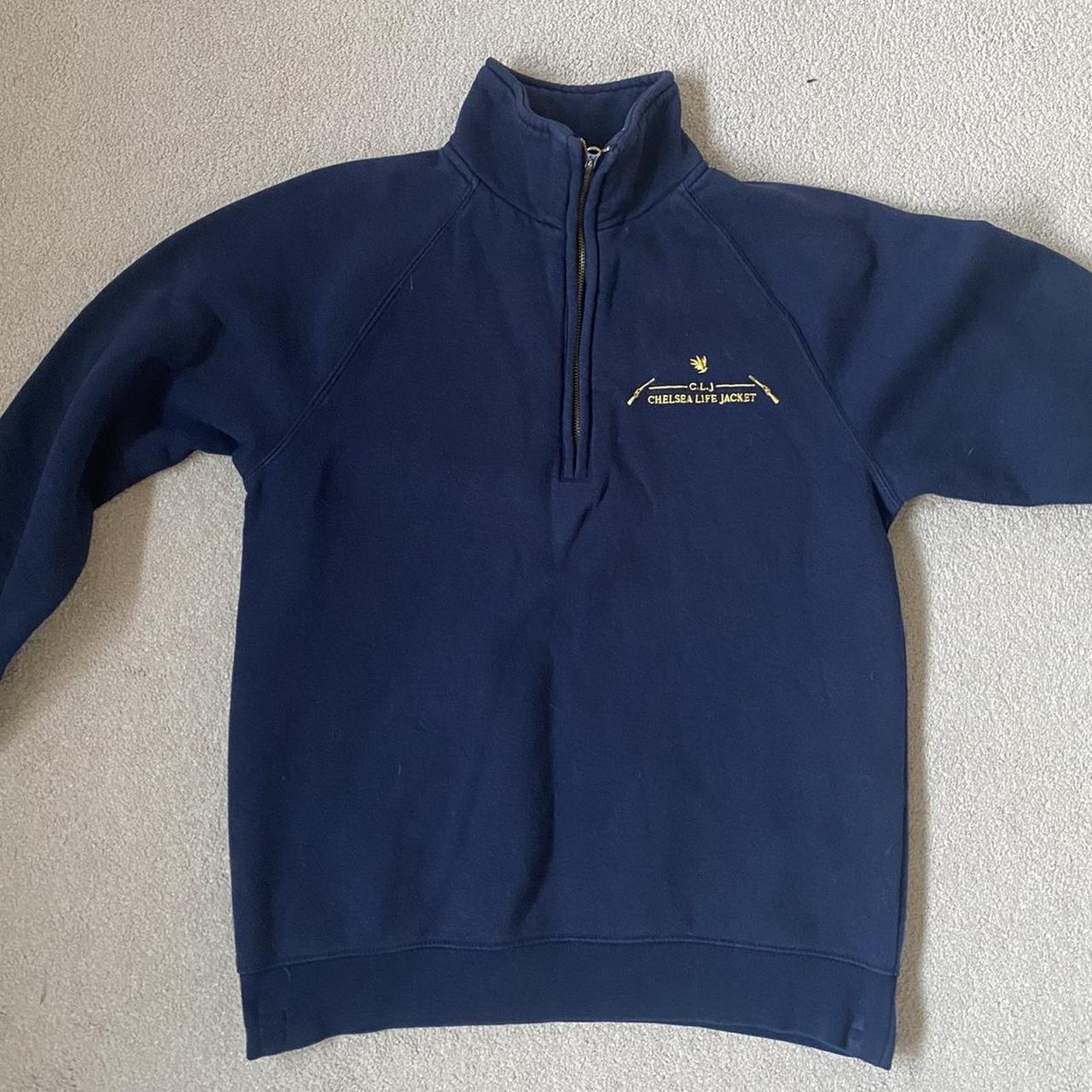 Chelsea life jacket navy quarter zip this style is depop