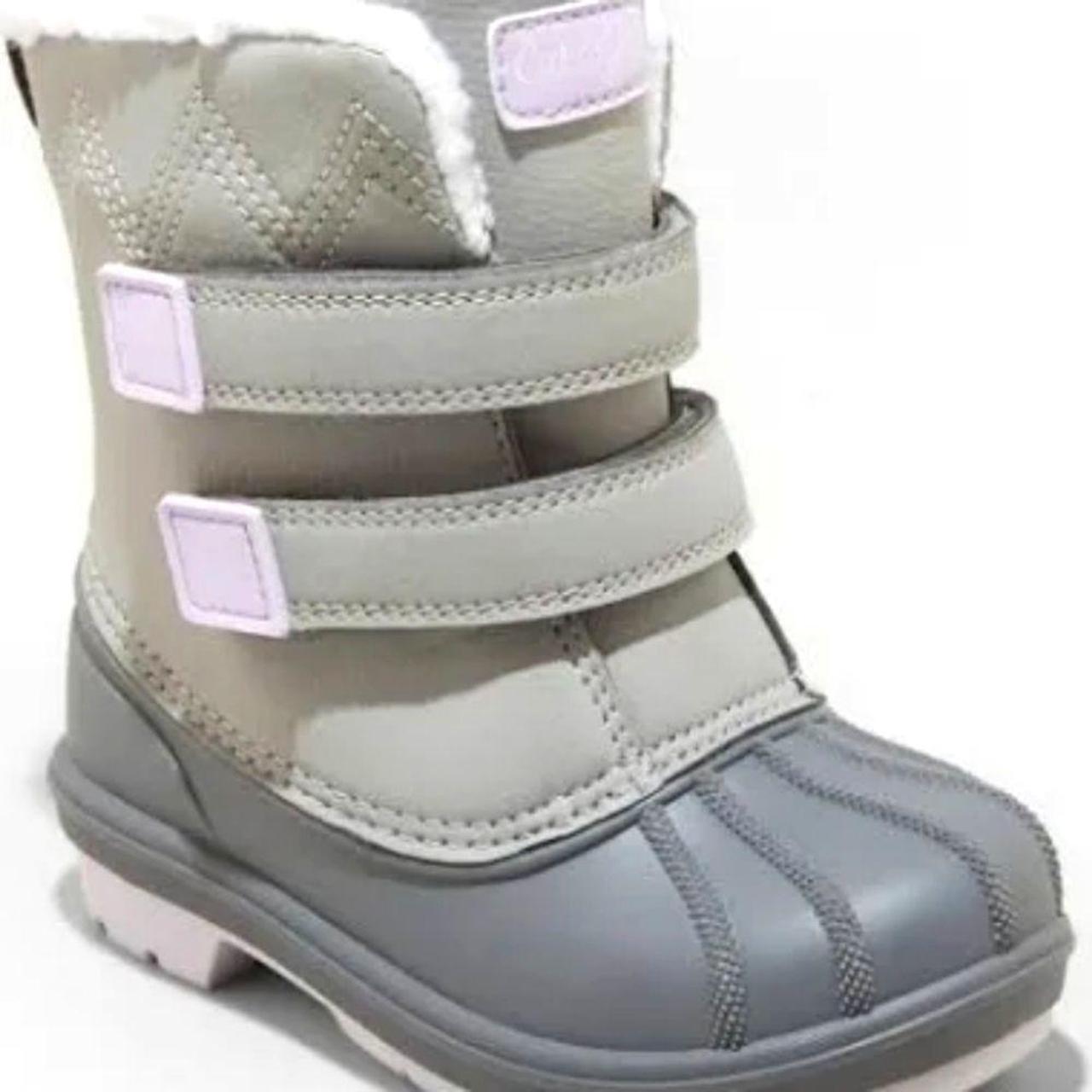 (241290) Cat & Jack Winter Boots Toddler Gray... Depop