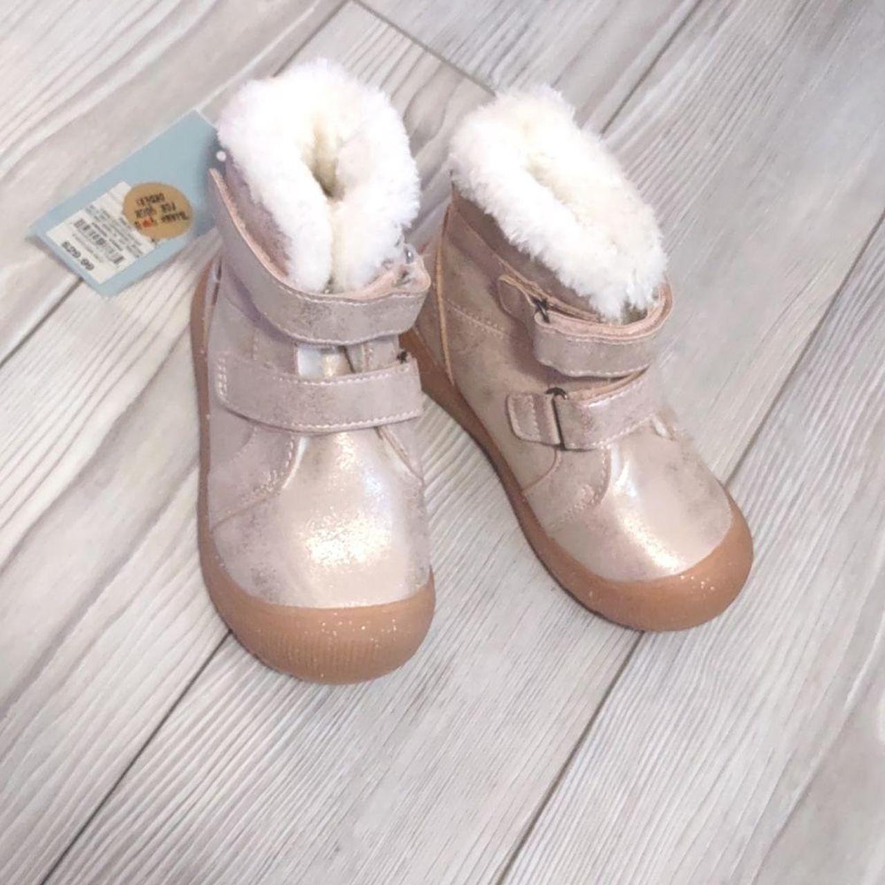 (01813) Cat & Jack Winter Boots Toddler Pink Eli Sz... Depop