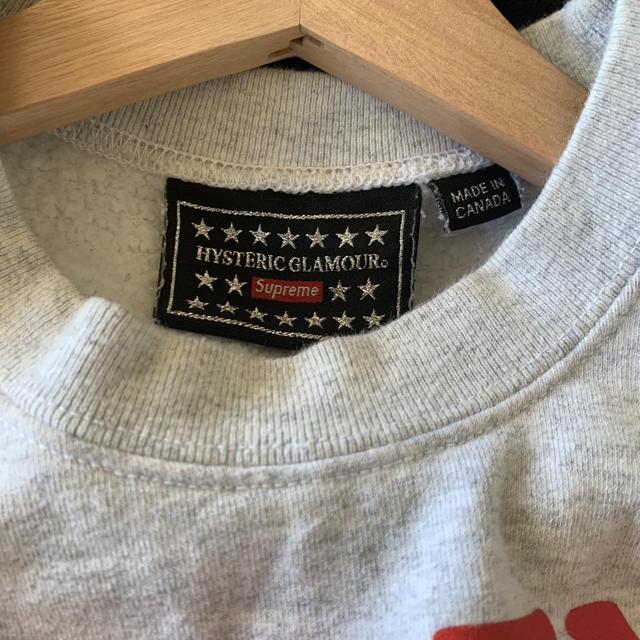 hysteric glamour x supreme blue crewneck sweater - Depop