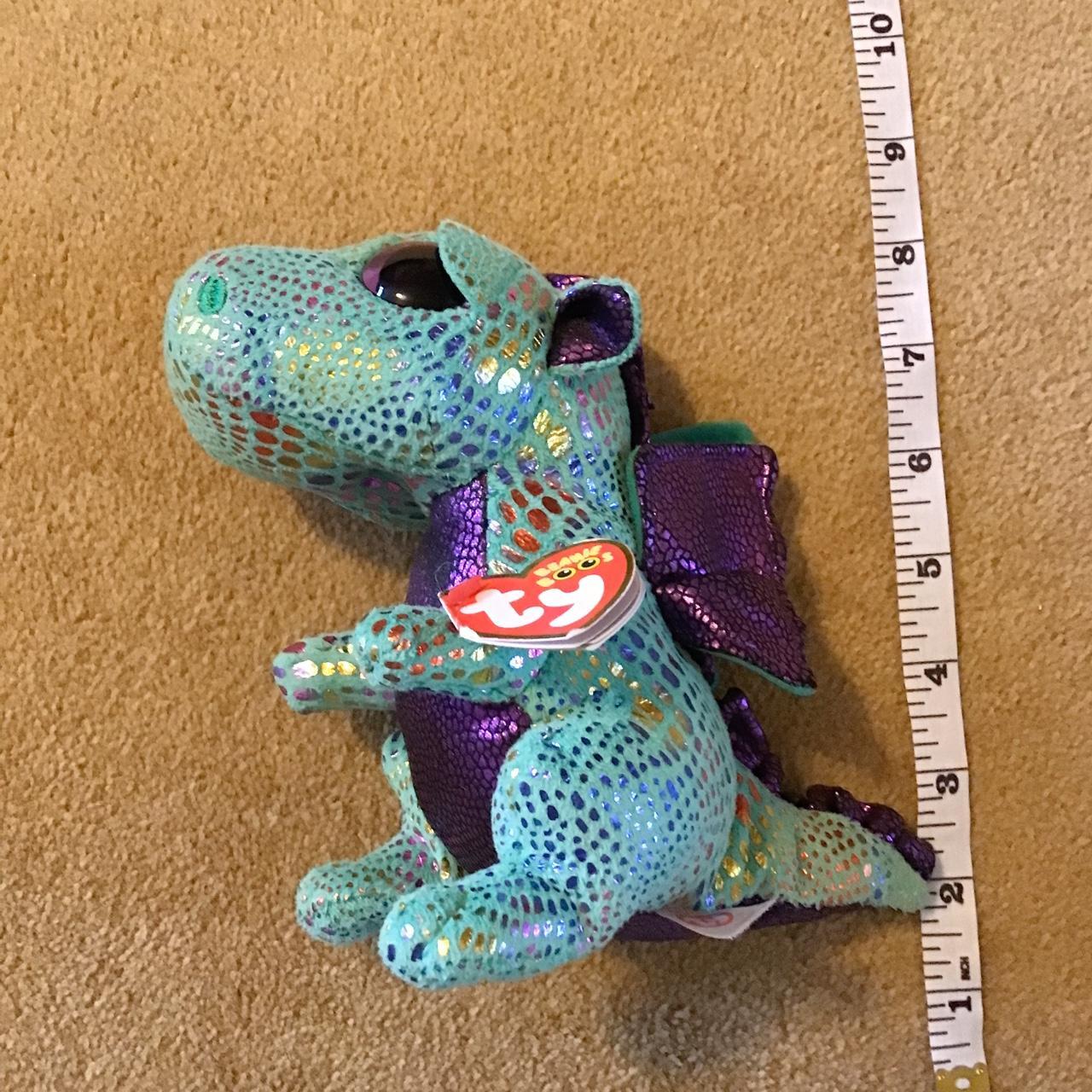 Ty Beanie boo dragon- cinder. Had for a while. Been... - Depop