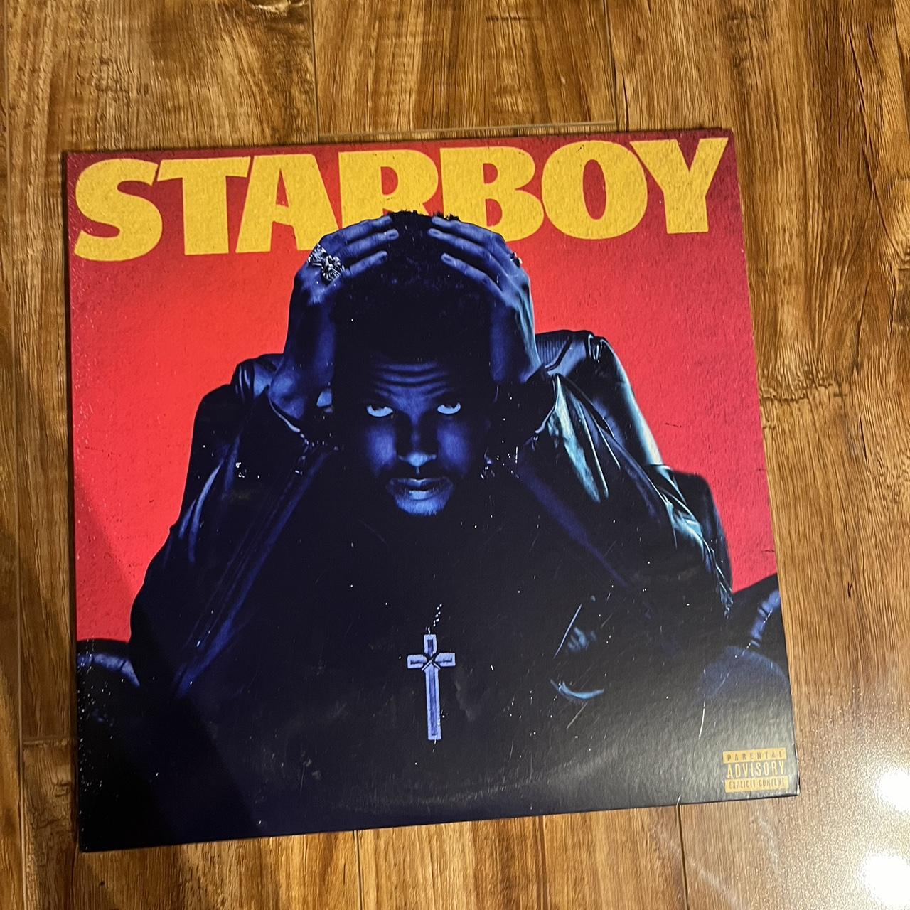the weeknd star boy vinyl, comes with two blue... - Depop
