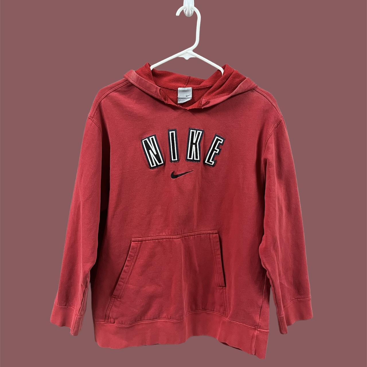 red hoodie men nike