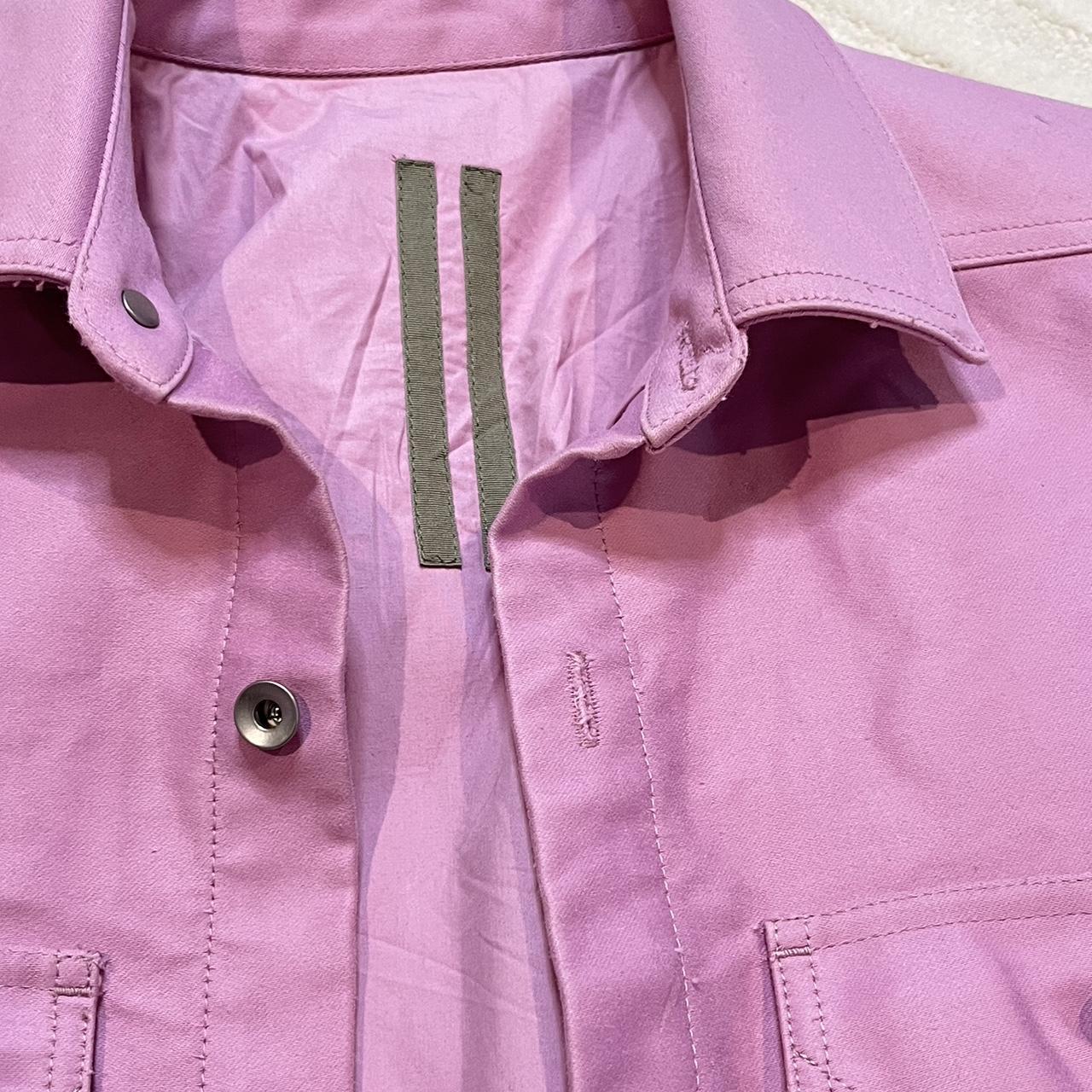 Rick Owens DRKSHDW Pink Shirt Jacket Size: XS | Depop
