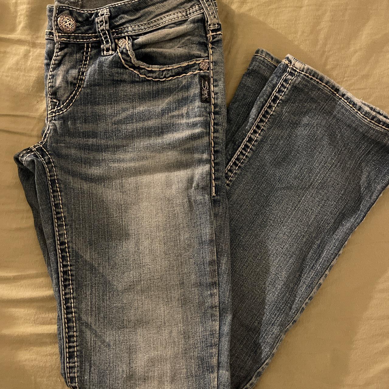 low rise y2k bootcut jeans... - Depop