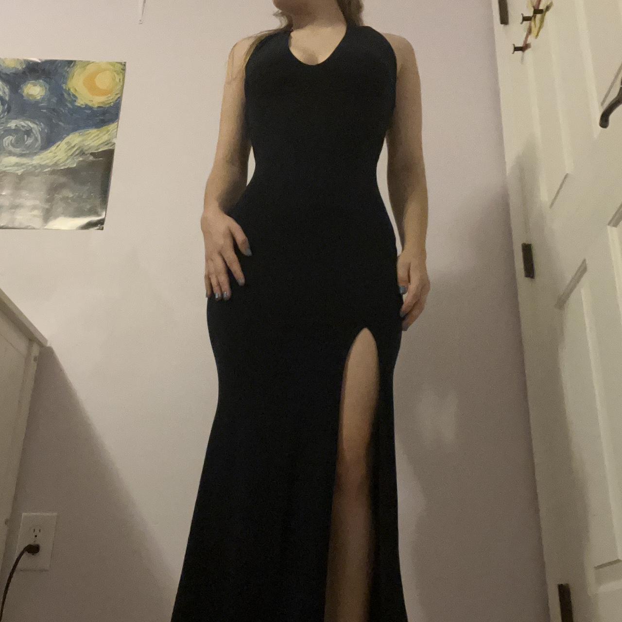 Club L maxi halter dress - size 6 Has a slit and is... - Depop