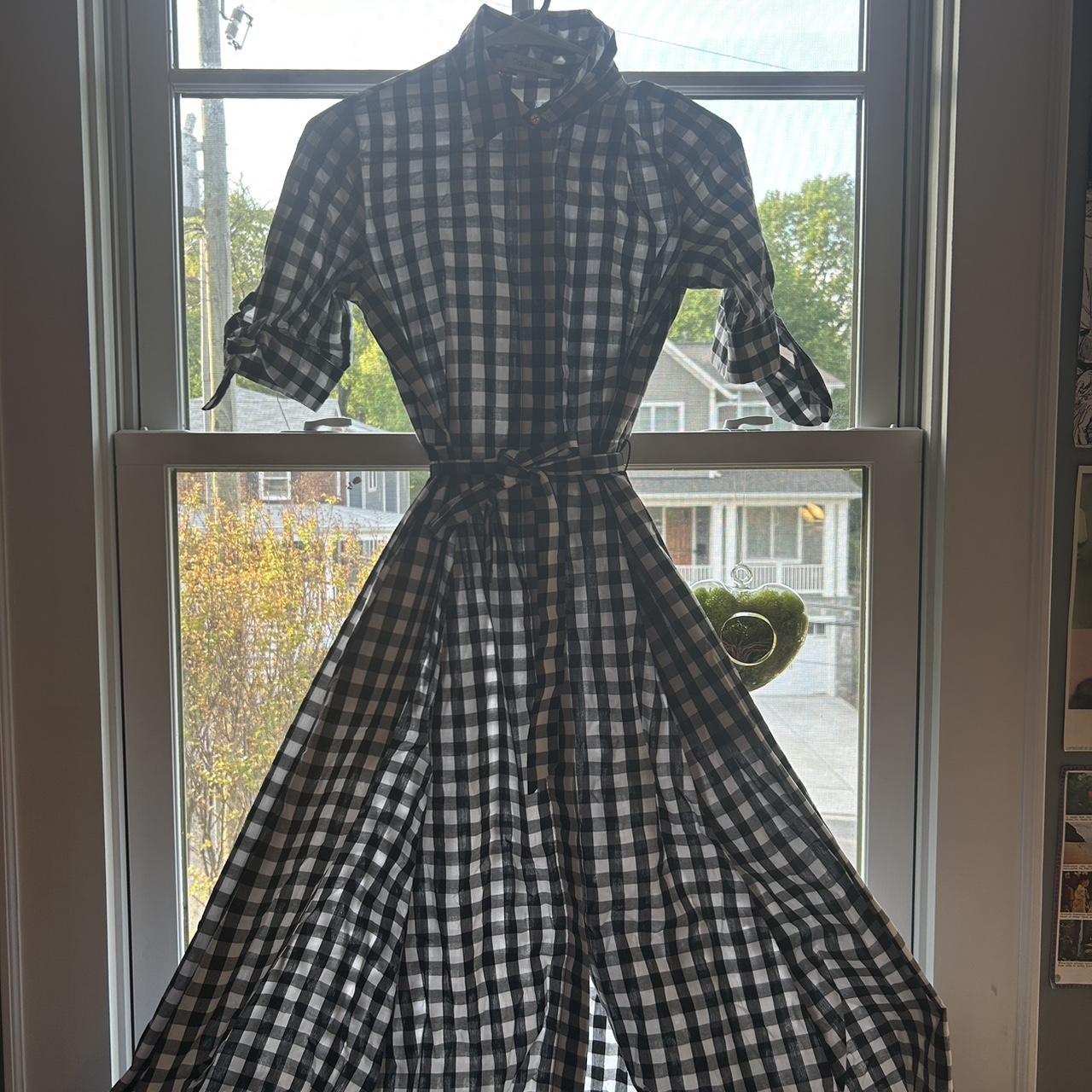 Calvin Klein gingham dress. vintage feel, absolutely... - Depop