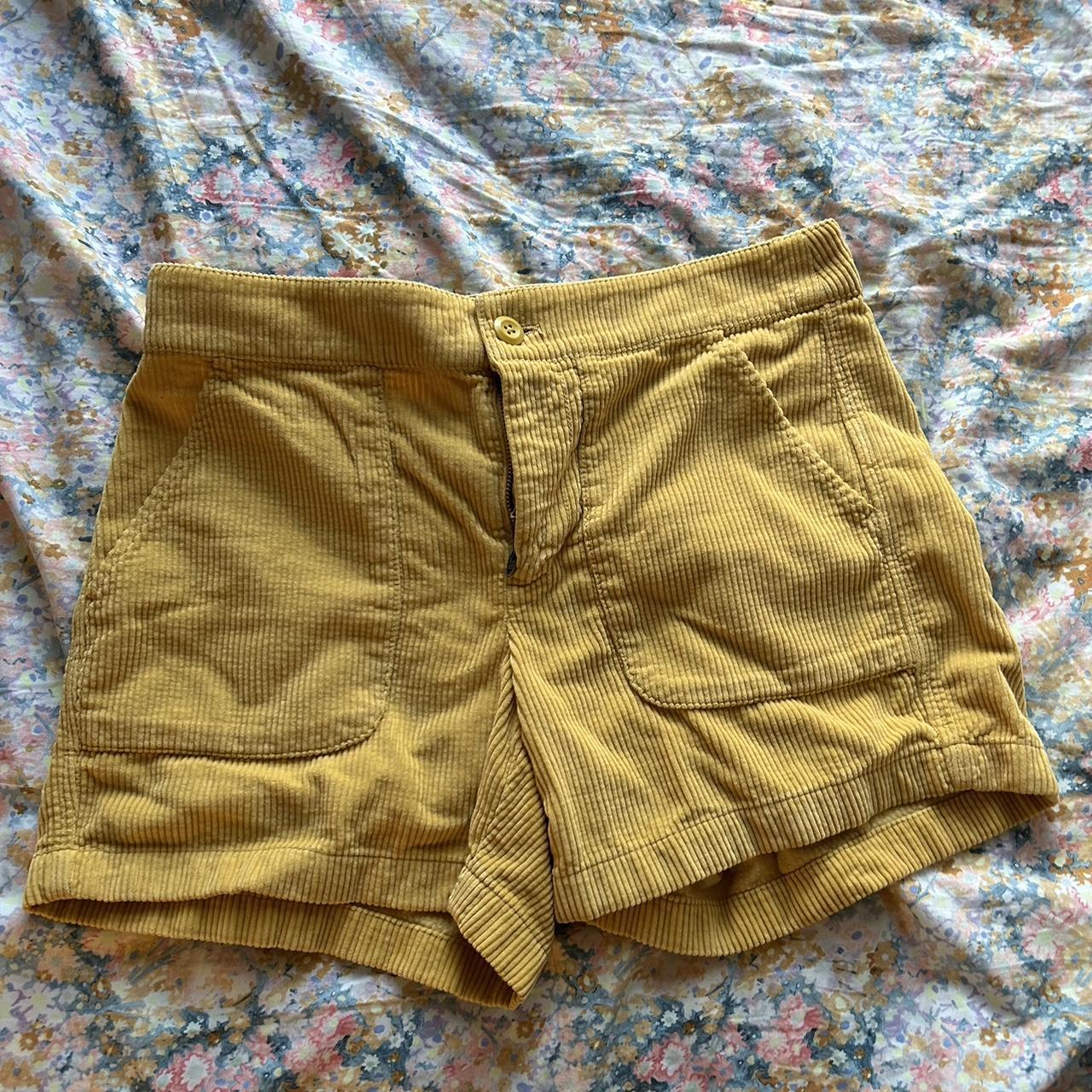 J Crew Womens Yellow Shorts Depop