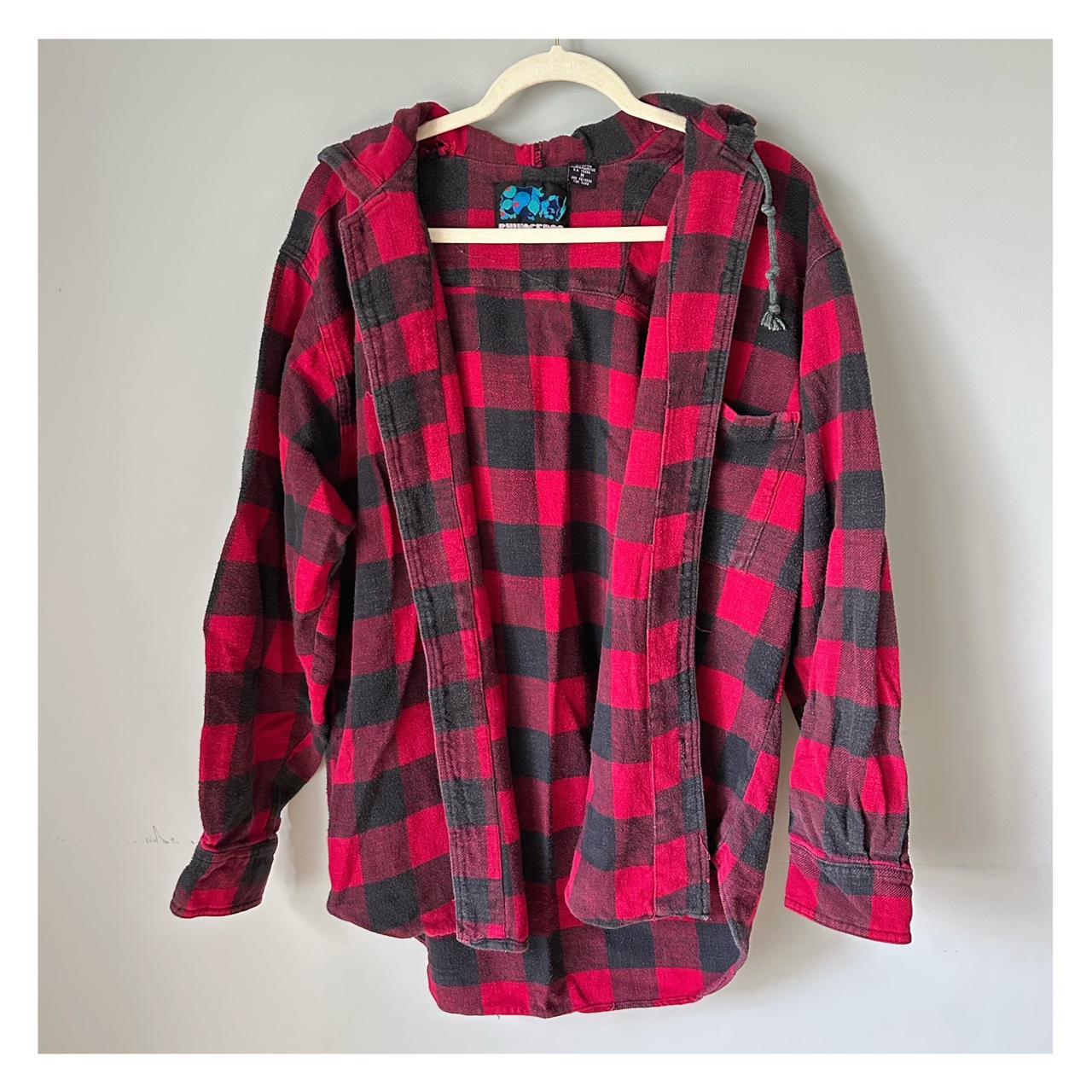 Flannel hoodie cheap h&m