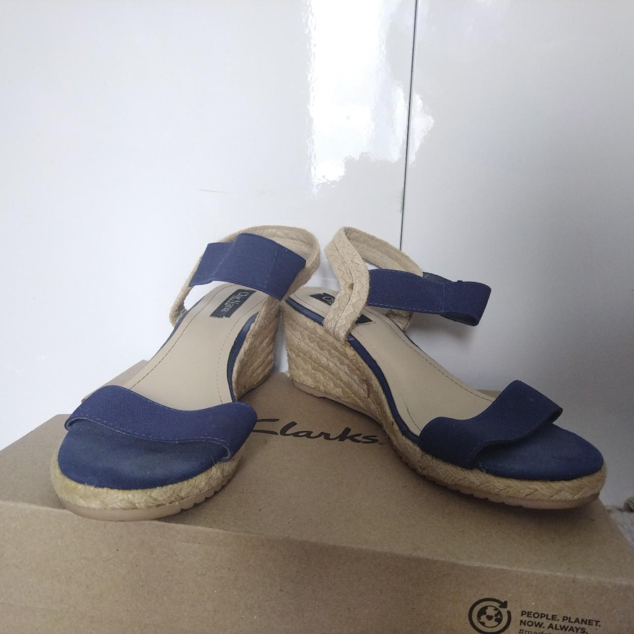 Platform heeled sandals. The top strap is slightly... - Depop