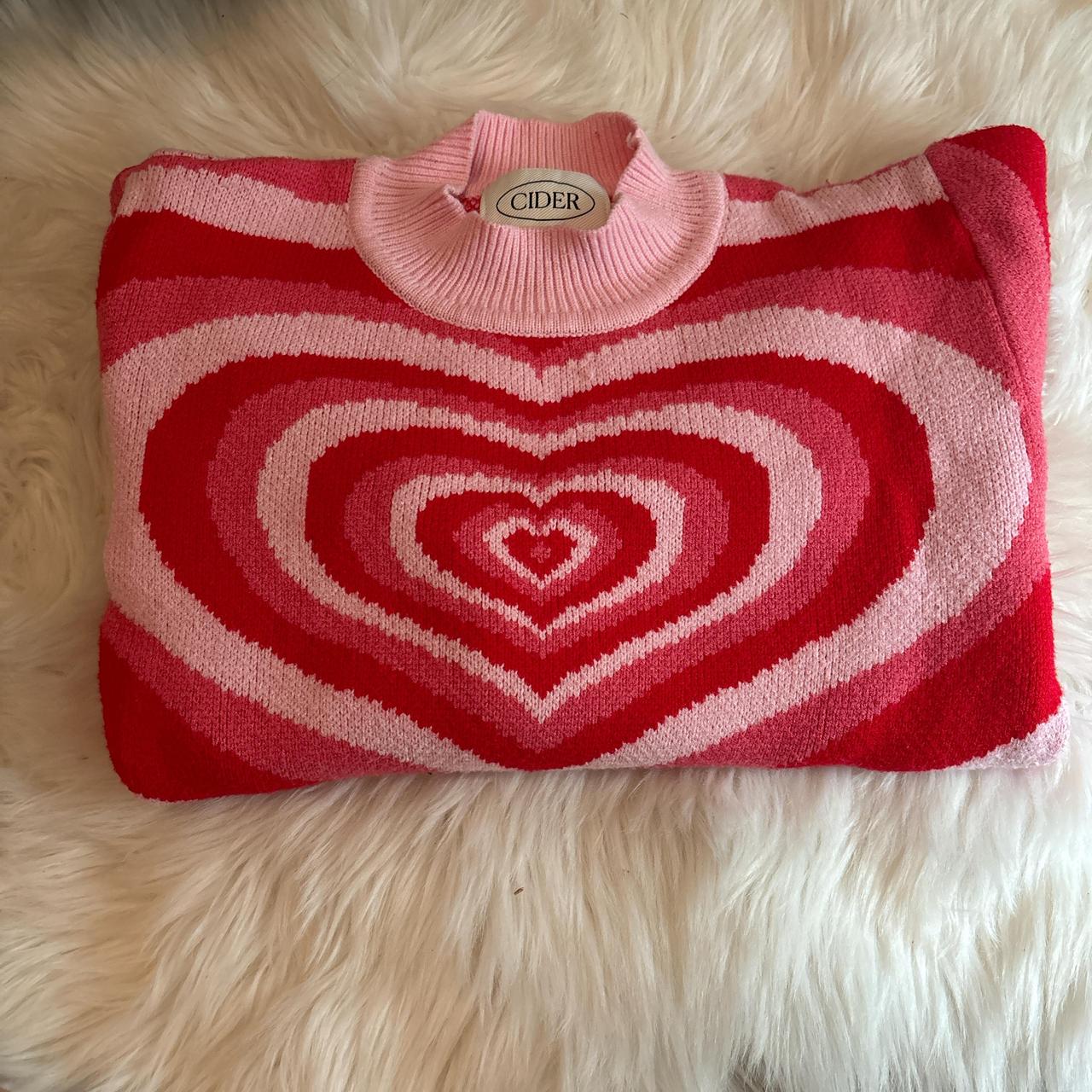 Cider size s Valentine’s Day heart sweater ️ - Depop