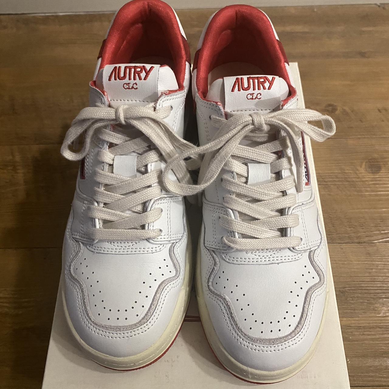 Autry Men's White and Red Trainers (3)
