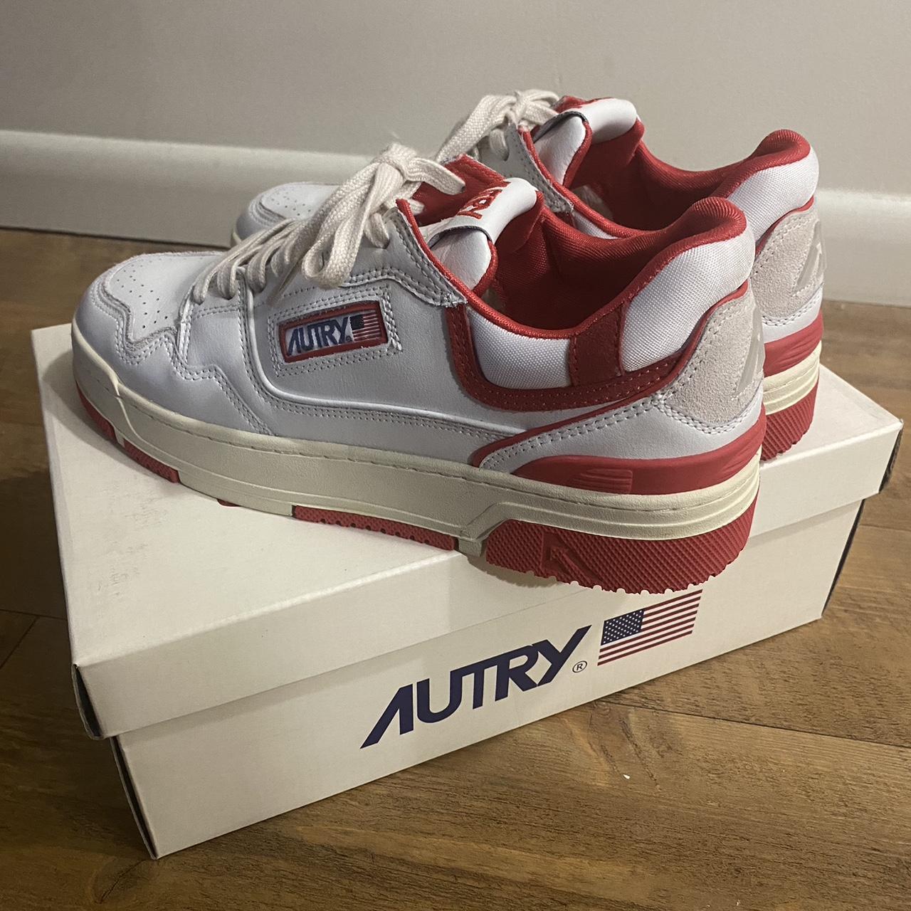 Autry Men's White and Red Trainers
