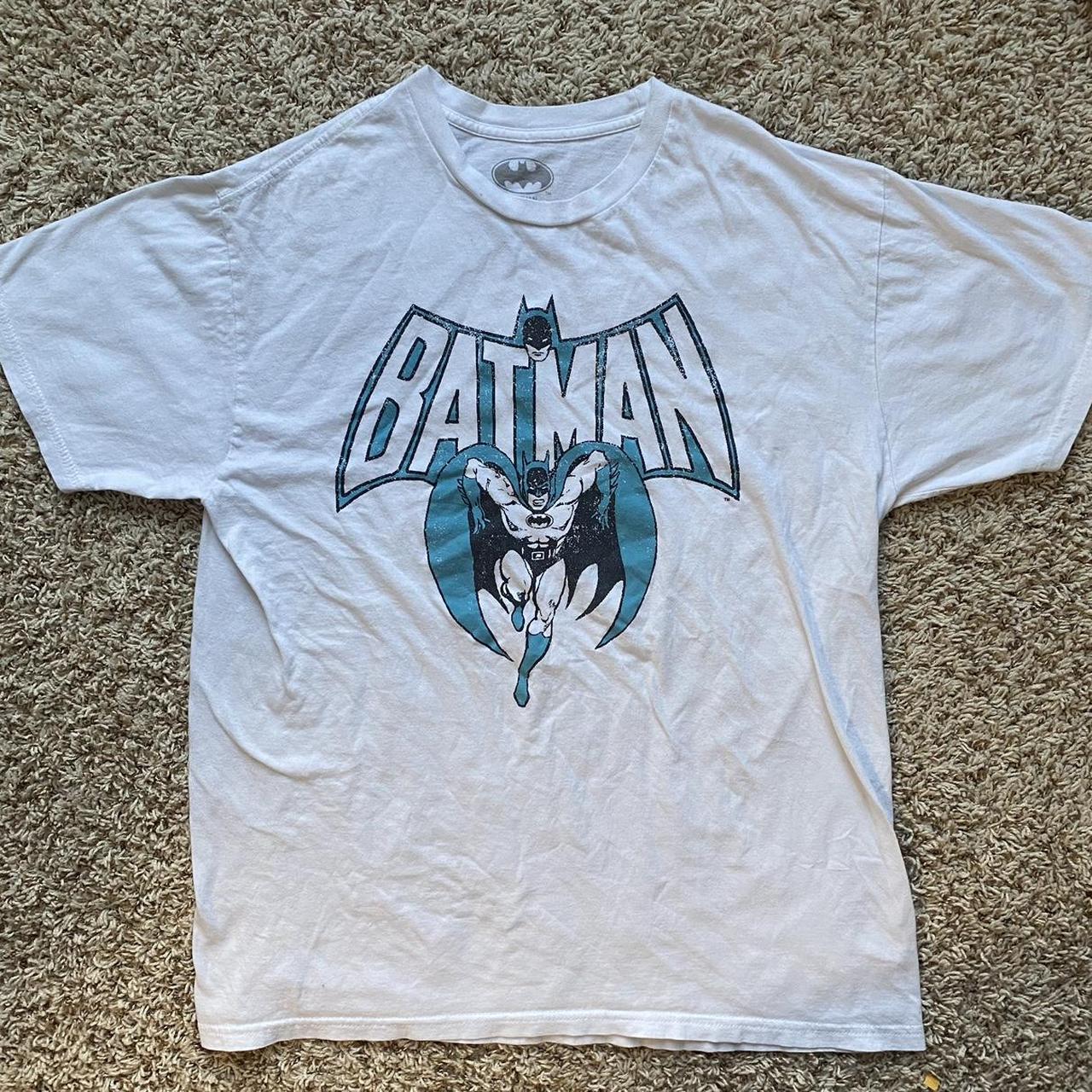 target men s batman white graphic tshirt no. Depop