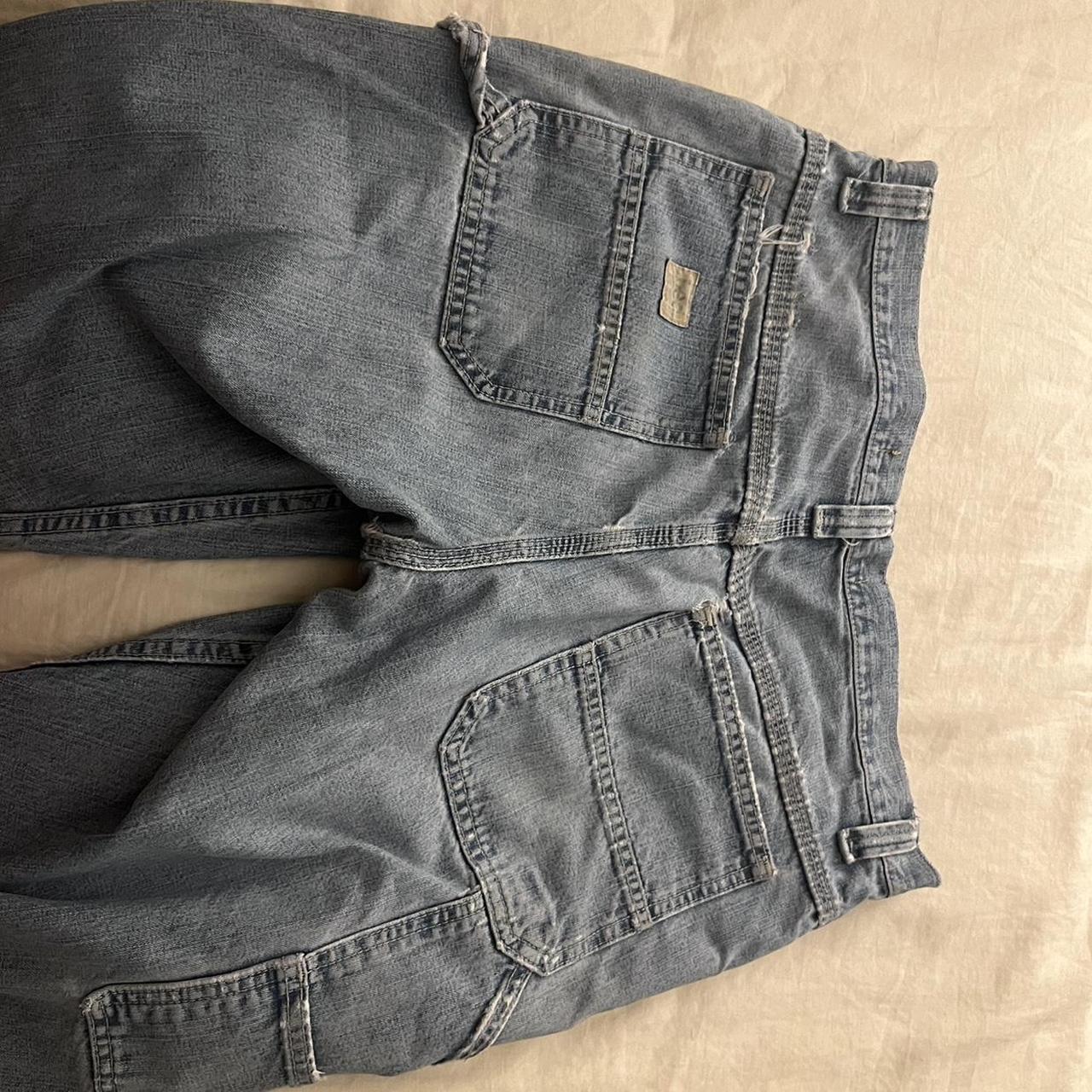 Lee cargo jeans. Light wash Size M/L If you are... - Depop