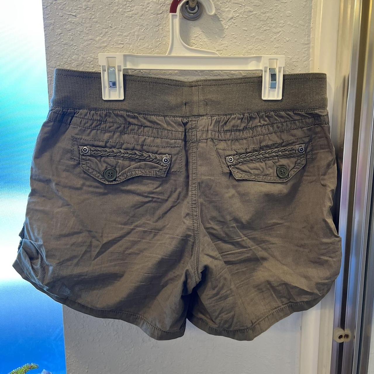 Mossimo Army Green Colored Y2k Pocketed Shorts Depop